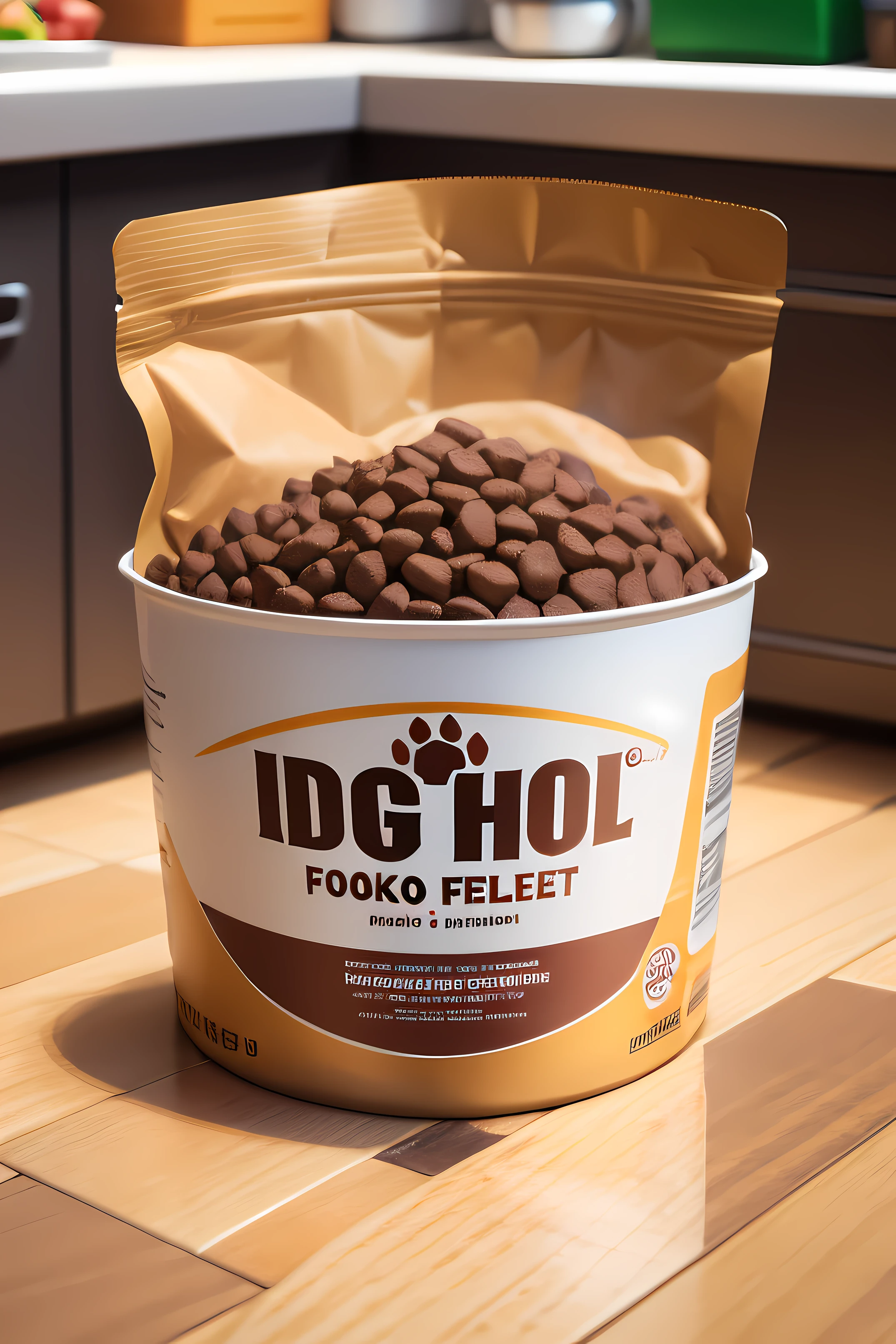 Dog food package