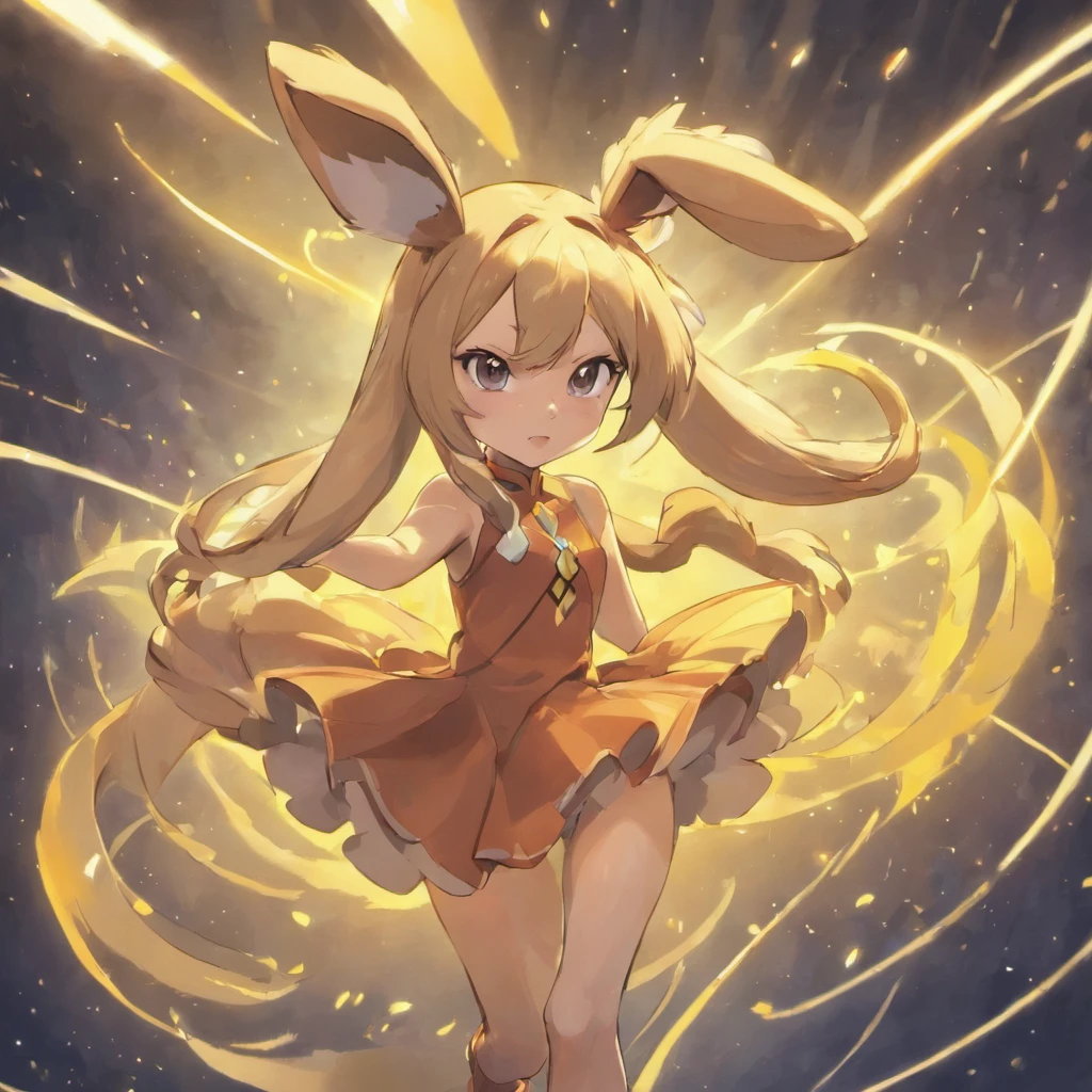lopunny,pokemon, Cute jump,Body stretching,Brighten skin,HighestQuali,8k