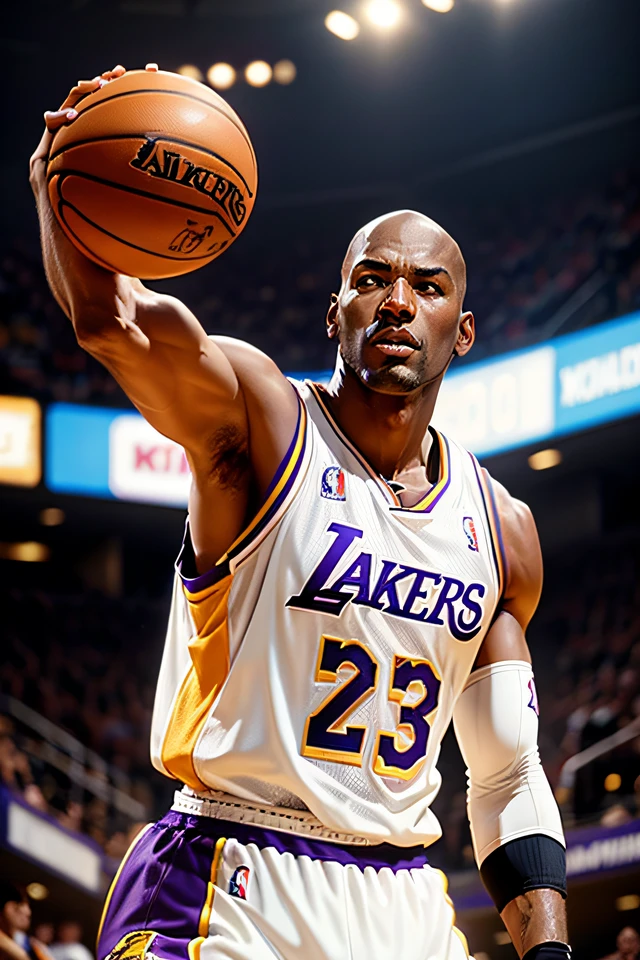 michael jordan at lakers player