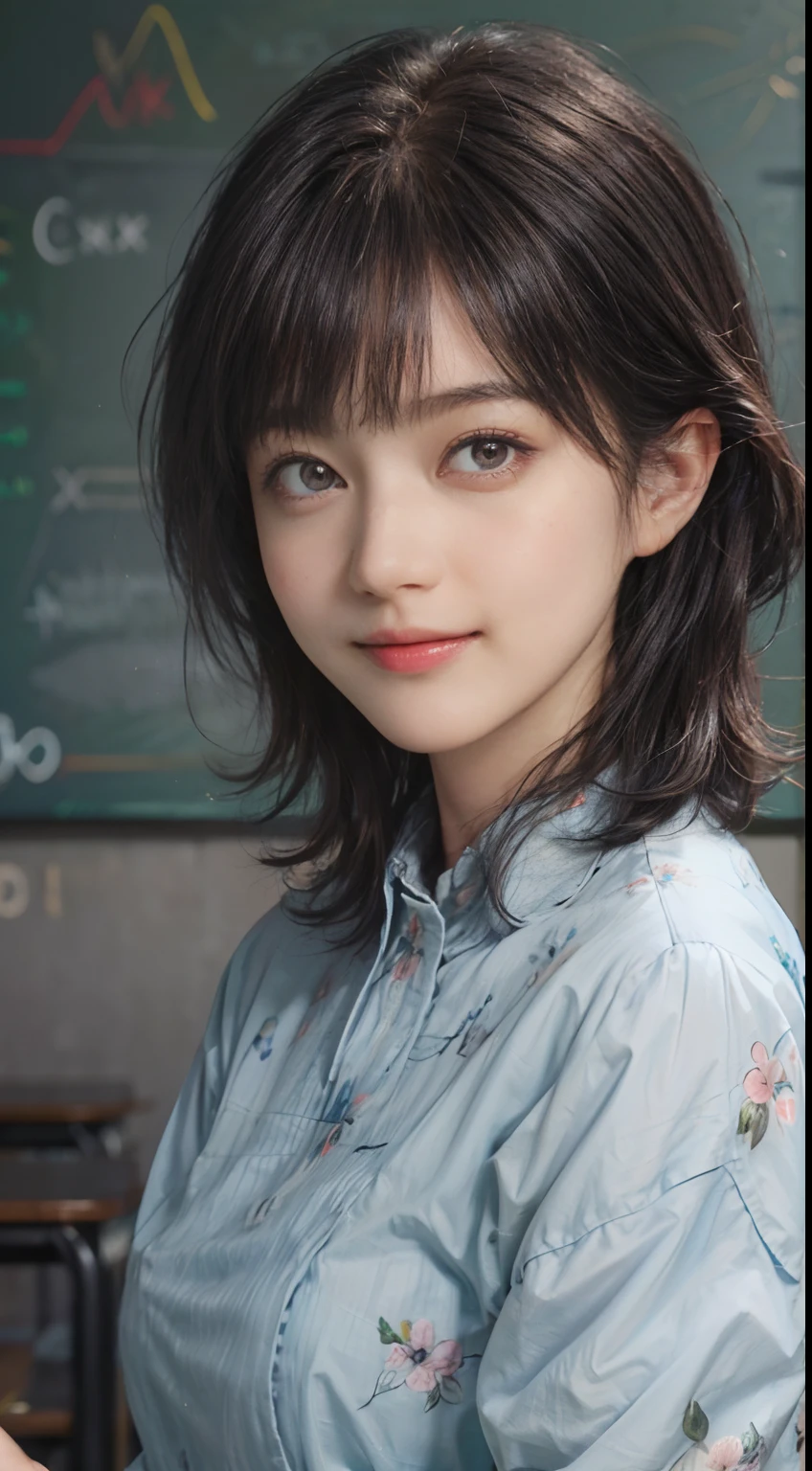 anime girl with short hair and a tie looking out a window, beautiful anime portrait, smooth anime cg art, detailed portrait of anime girl, stunning anime face portrait, portrait anime girl, anime. soft lighting, realistic anime artstyle, anime art wallpaper 8 k, beautiful anime girl, detailed digital anime art, digital art ilya kuvshinov, anime style 4 k