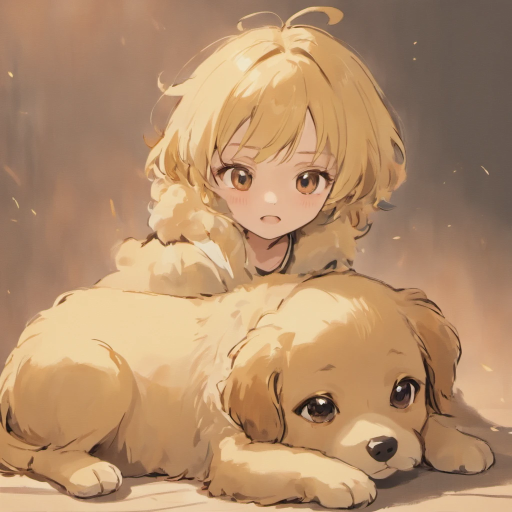 1girl,((1dog)), vaginal sex, kneeling, bent over, sex from behind,doggystyle, from side, arms behind back, arm grab creampie、masterpiece、closed one eye
（nsfw）high quality、ultra highle、master piece、(slant eye)(masturbation）（blonde blue eyes）(little girl)(petite)(small breast)(small nipples)(14years old)((Long medium hair))(yellow hair)(hair between eyes)(messy hair)(hair intakes)(side lock)（small breasts）（Ccup）（petite）（low length）pink nipples、Close your eyes、Crying face、orgasm、Touching the nipples、