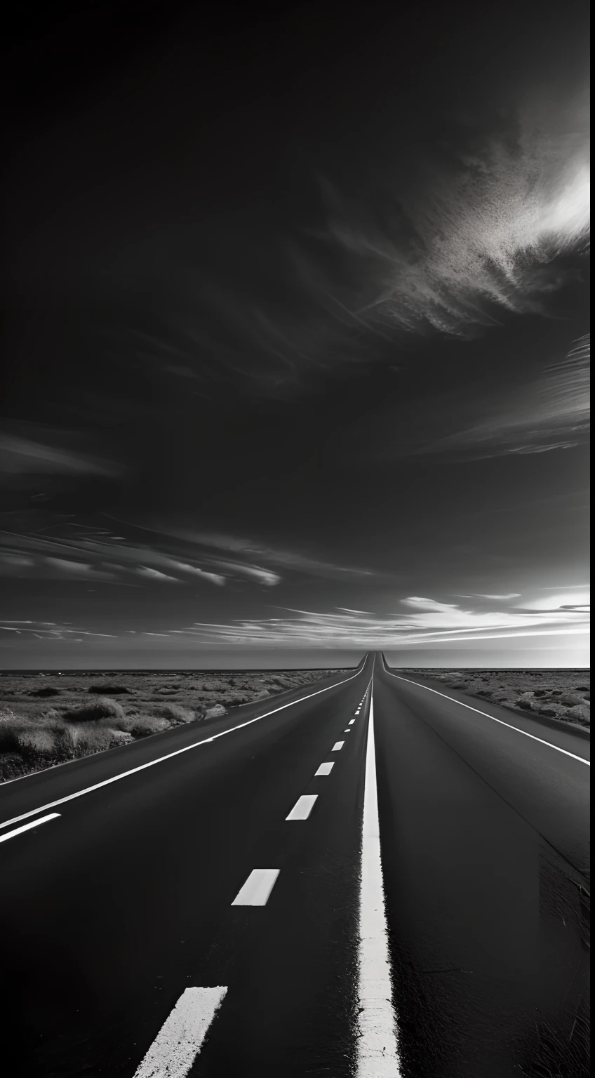 The road to nowhere, Noir style, many details, high quality textures