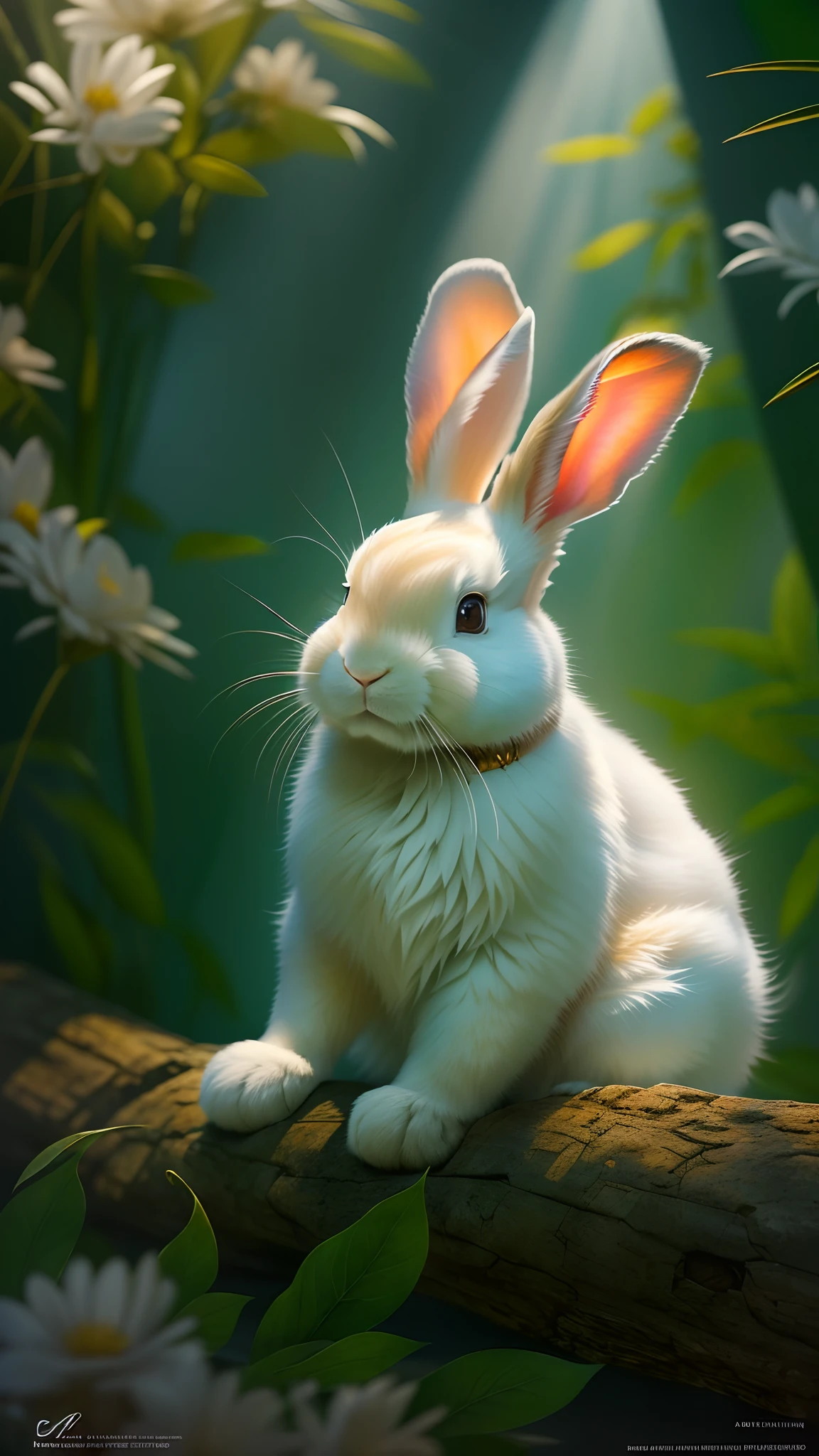 (A high resolution, Masterpiece:1.2),Ultra-detailed,Realistic painting,Vivid colors,Studio lighting,professional,Portrait,Impressive brushstrokes,Meticulous details,Perfectcomposition,Subtle shadows,Smooth texture,striking colors,Exquisite craftsmanship,Polished artwork,Perfect execution,Perfect image,Impressive realism,The use of light and shadow is exquisite,Immersion depth,Real performance,Majestic beauty,Refined artistry,Immaculate presentation,An unforgettable masterpiece,A mesmerizing art experience,Unmatched attention to detail,Perfectly captures the essence of the theme,breathtaking realistic,Exquisite lighting effects,Awesome realism,Unmatched level of sophistication,Stunning realistic textures,Striking visual impact,Impeccable realism,White Kung Fu Rabbit,Detailed fur,A powerful fist,bamboo forest background,Vivid colors,Portrait,Studio lighting