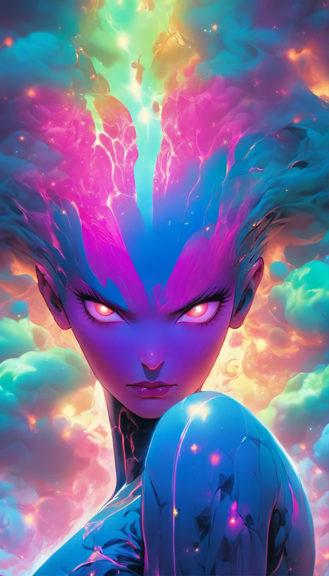 beautiful bald Cyborg Nebula from Marvel comics, ultra detailed artistic photography, midnight aura, night sky, dreamy, glowing, backlit, glamour, glimmer, shadows, oil on canvas, brush strokes, smooth, ultra high definition, 8k, unreal engine 5, ultra sharp focus, art by alberto seveso, artgerm, loish, sf, intricate artwork masterpiece, ominous, matte painting movie poster, golden ratio, trending on cgsociety, intricate, epic, trending on artstation, by artgerm, h. r. giger and beksinski, highly detailed, vibrant, production cinematic character render, ultra high quality model