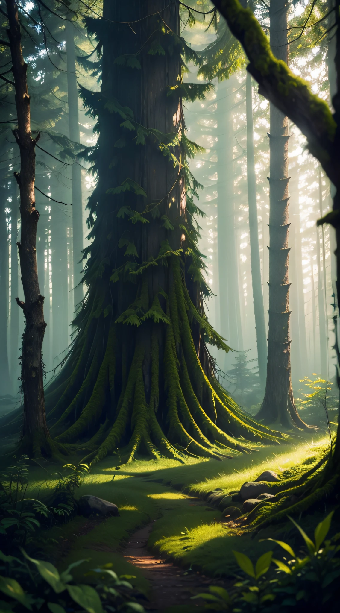 mysterious forest, wild, magic