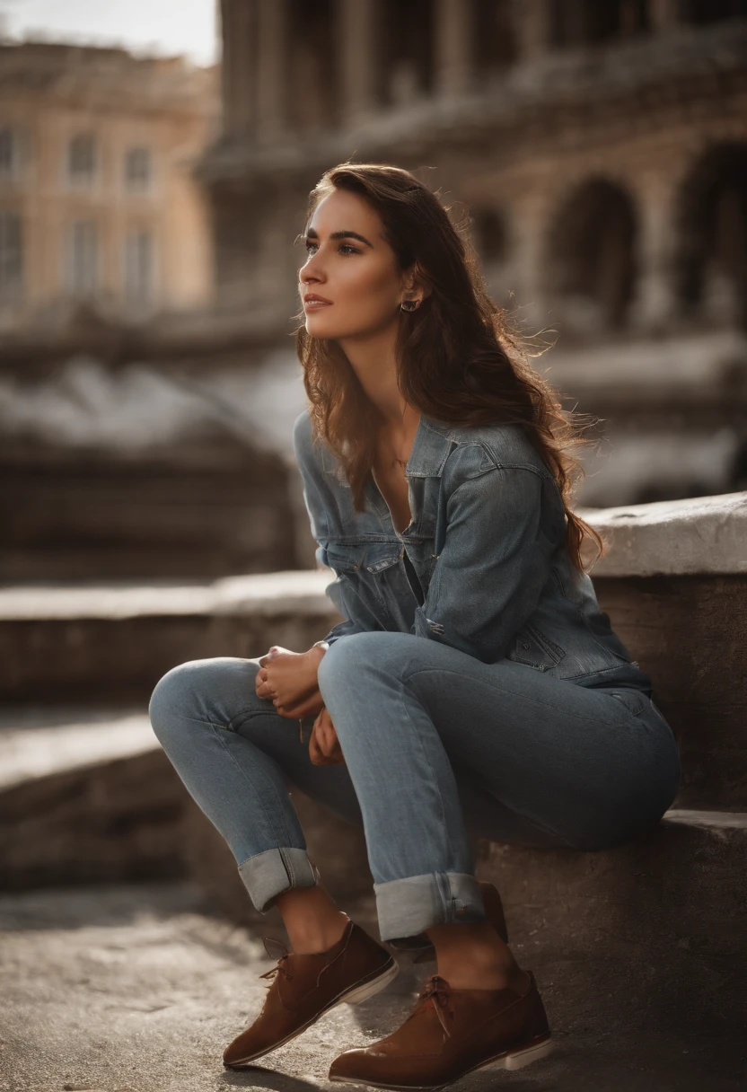 (masterpiece:1.2) (best quality) (detailed) (photorealistic)(intricate) (8k) (HDR) (wallpaper) (cinematic lighting) (sharp focus),1girl, tennis_racket, stadium, rooftop, architecture, smile, day, east_asian_architecture, lens_flare, tower, bridge, house, open_mouth, real_world_location, Abigail