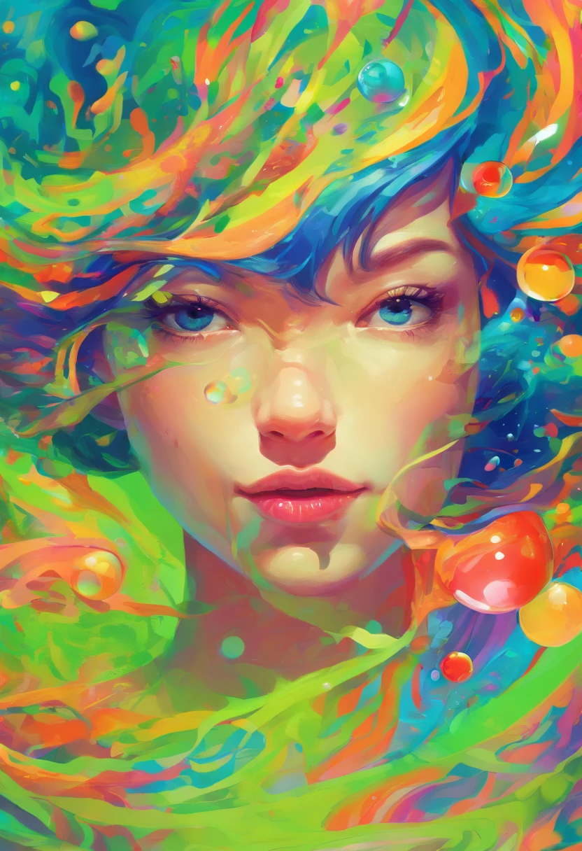 ((top-quality, 8K)), (Realistic), (Face Focus: 1.1), (blue and green: 1.3), Kawaii Girl, short-hair,
Hair fluttering in the wind, Facing to the side, Look up at your face, Eyes closed, (Sleeveless: 1.1)、Skirt, D Cup Breasts, Countless soap bubbles,