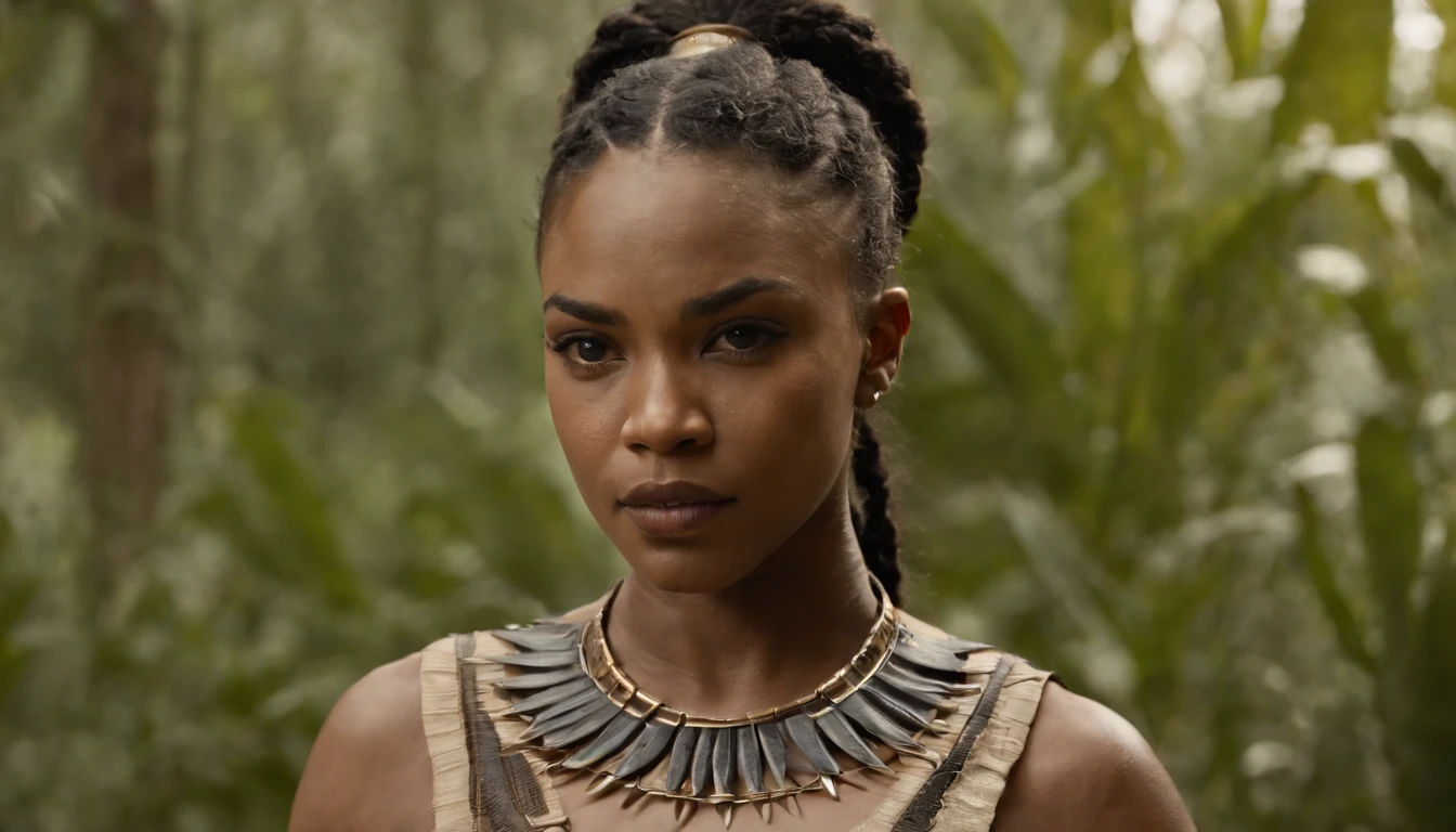 uma mulher com uma roupa preta e um tigre, mulheres guerreiras musculosas, A leoa preta lisa, Rainha da Selva, Wakanda, epic 3 d oshun, Fundo Wakanda, mulher forte, pele negra!!!, pele escura deusa feminina do amor, pantera negra, Warrior Woman, amazon warrior, posando para uma luta intrincada, trending in cgsociety