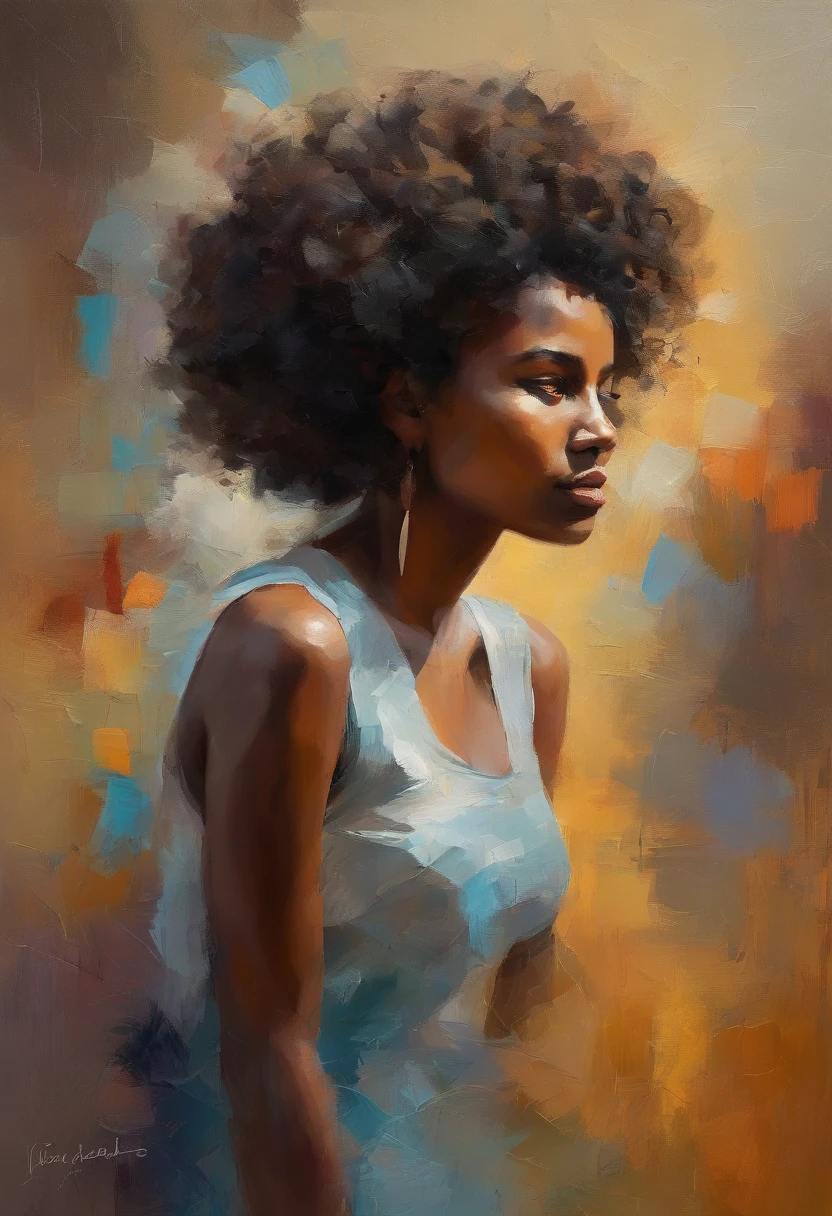 African-American girl Black girl about 25 years old 8 inches long curly hair, curly hair and running, cour, black curly hair, curly short hair, Curly bang, curly hair very short, Messy loops, Curly black hair Natural black hair，Photographie de rue，Photographie de rue，