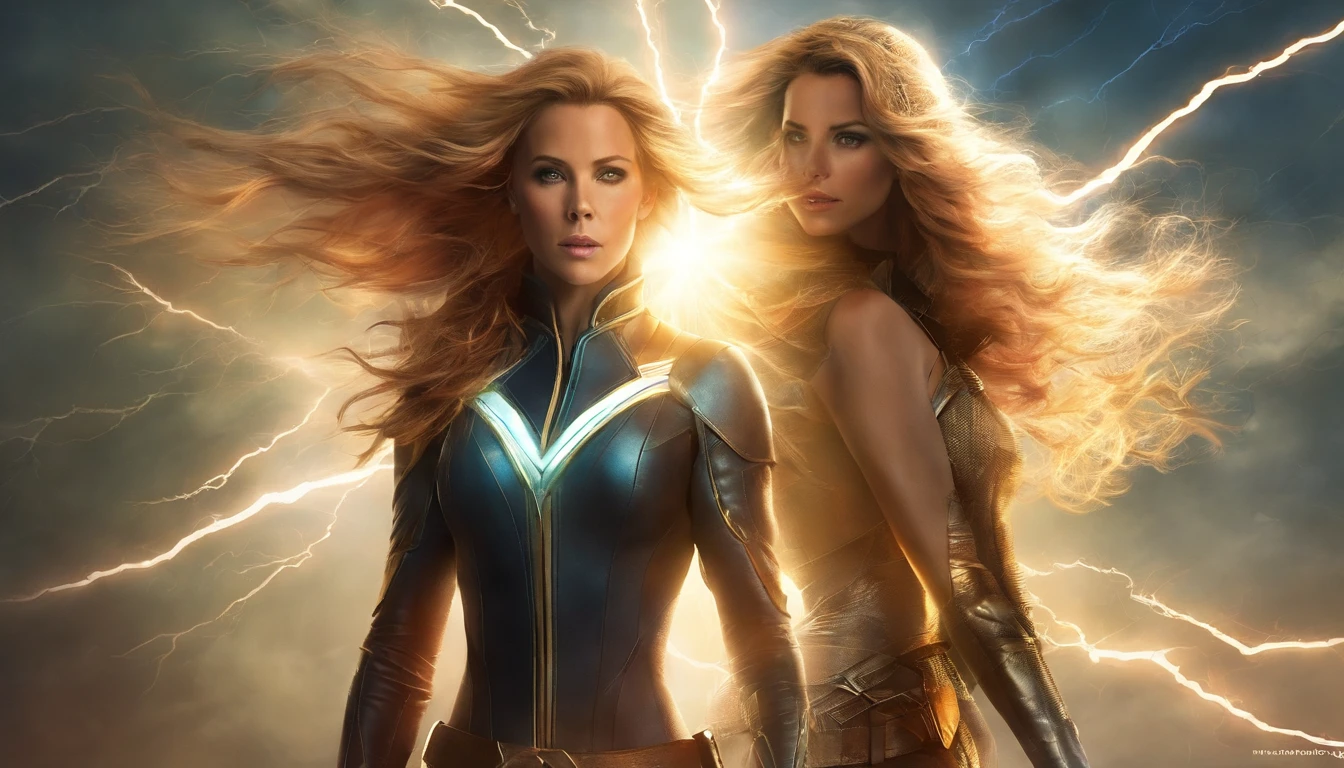 tiro de corpo inteiro, (((Kate Beckinsale como rainha do gelo de X-Men))), (vestindo fantasia sexy de rainha do gelo, minissaia branca), (hyper realistic:1.4), (Realistic:1.3), (melhor qualidade de pele textura real), musculosa, (cabelos brancos longos ondulados), (Use flashy lightning magic:1.4), (dramatic light),1mulher bonita, ((sexy)), ((clivagem)), ((mamilo)), , The lightning is in your hands, Thunder in the background, ARMADURA DE GELO, Rosto detalhado, Todos os cabelos brancos, olhos brancos, olhos claros brilhantes, Superhero pose, Fujifilm X-T3, 1/1250seg em f/2.8, ISO 160 Certification, 84 millimeters, Cinematic lighting