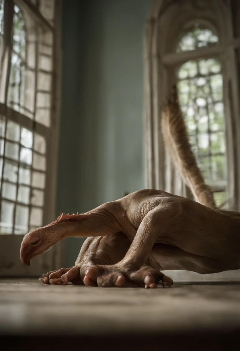 Ugly, duplicate, morbid, mutilated, out of frame, extra fingers, mutated hands, poorly drawn hands, poorly drawn face, mutation, deformed, bad anatomy, gross proportions, mutated face, mutated limbs, missing arms, missing legs, extra arms, extra legs, mutated hands, fused fingers, too many fingers, long neck, text, letters, jewels, jewelry, deformed eyes, mutated fur, fragments on floor, broken pieces, double nose, double ears, blurry whiskers, jpeg, deformed tail, duplicate feet, deformed body , deformed face, deformed feet, mutated windows, poorly drawn windows, duplicate windows, deformed beak, deformed feet, mutated feet