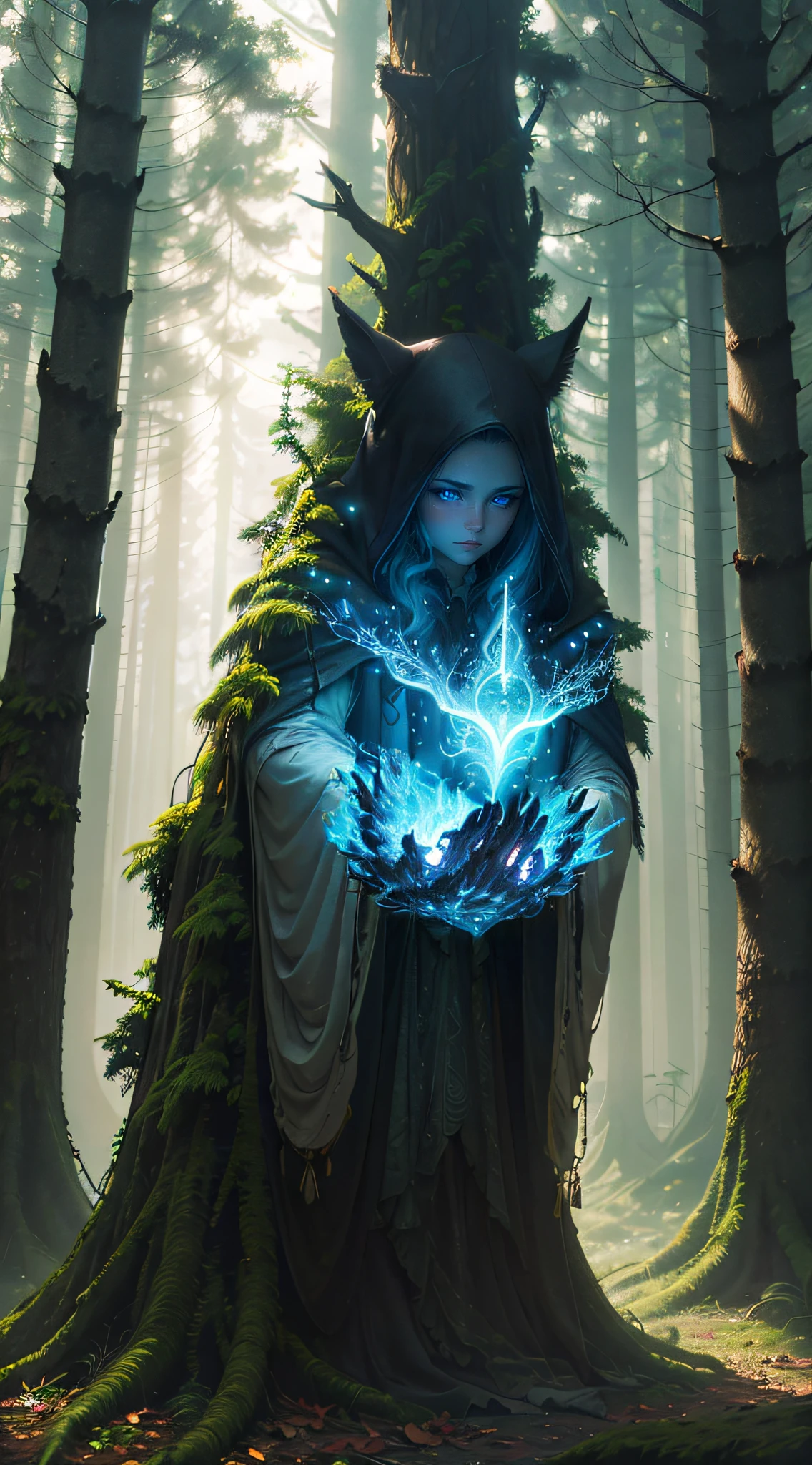 blue flames. blue fire