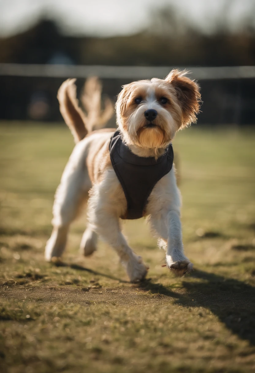a spectacular animals sport photo in a dog soccer match, Professional photography, bokeh, natural lighting, canon lens, shot on dslr 64 megapixels sharp focus Professional photography, bokeh, natural lighting, canon lens, shot on dslr 64 megapixels sharp focus
