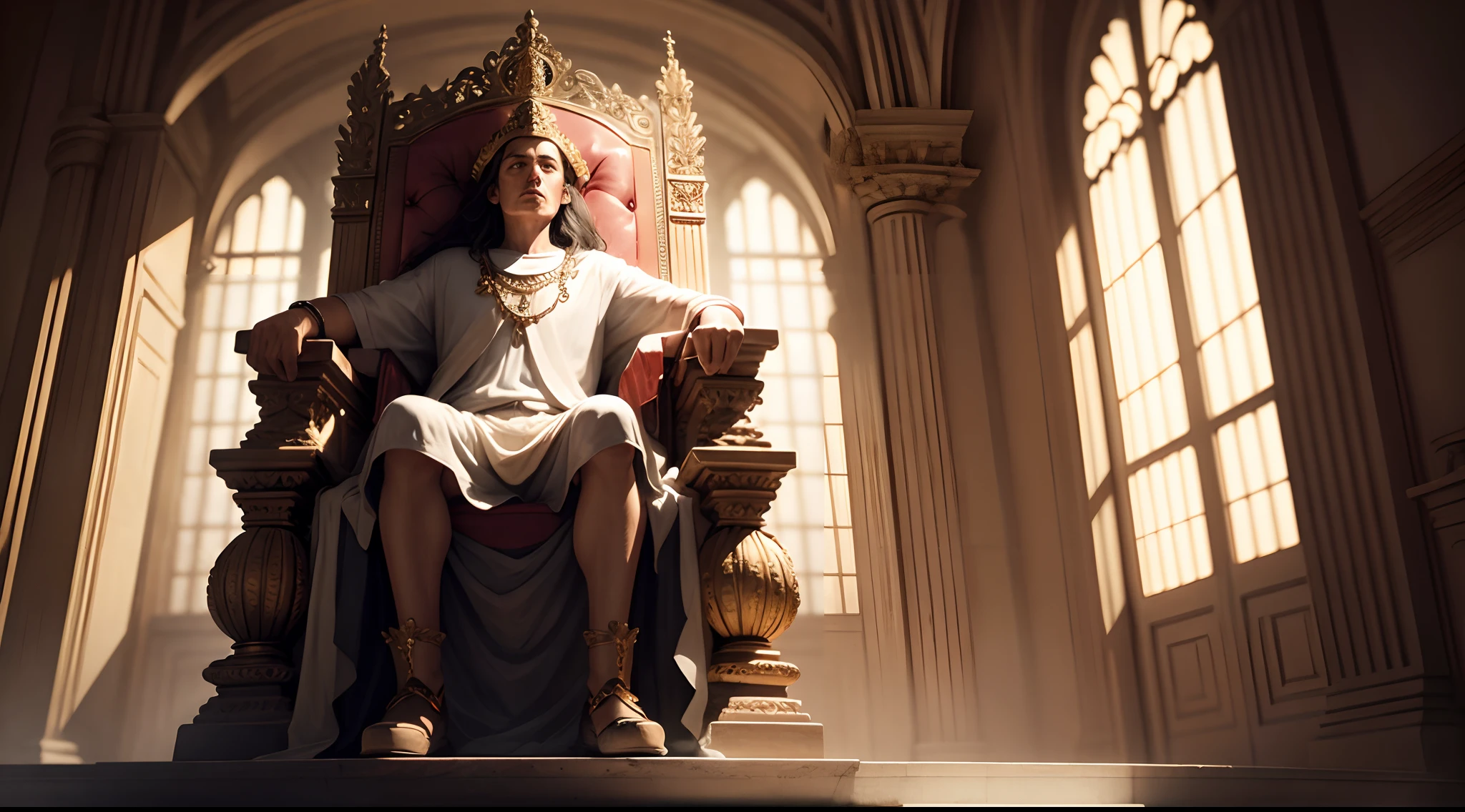 God sitting on the throne