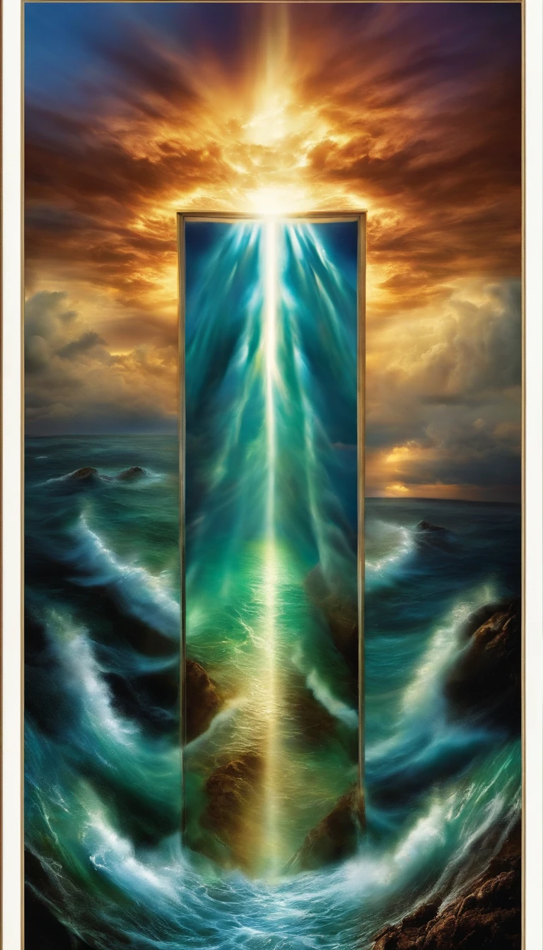 Image of the Bermuda Triangle Dimensional Portal, Vortices with rotational energy.