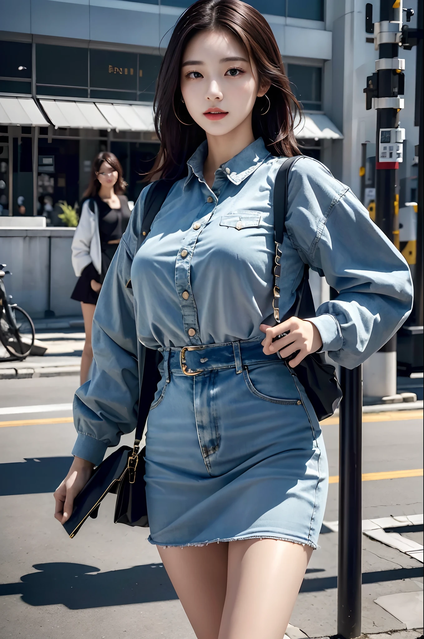 (best quality:1.4), (masterpiece:1.4), (highres:1.2), (extremely detailed:1.2), human body ratio,
1girl, korean girl, (each girl wearing different fashion:1.4), dynamic pose, powerplant,