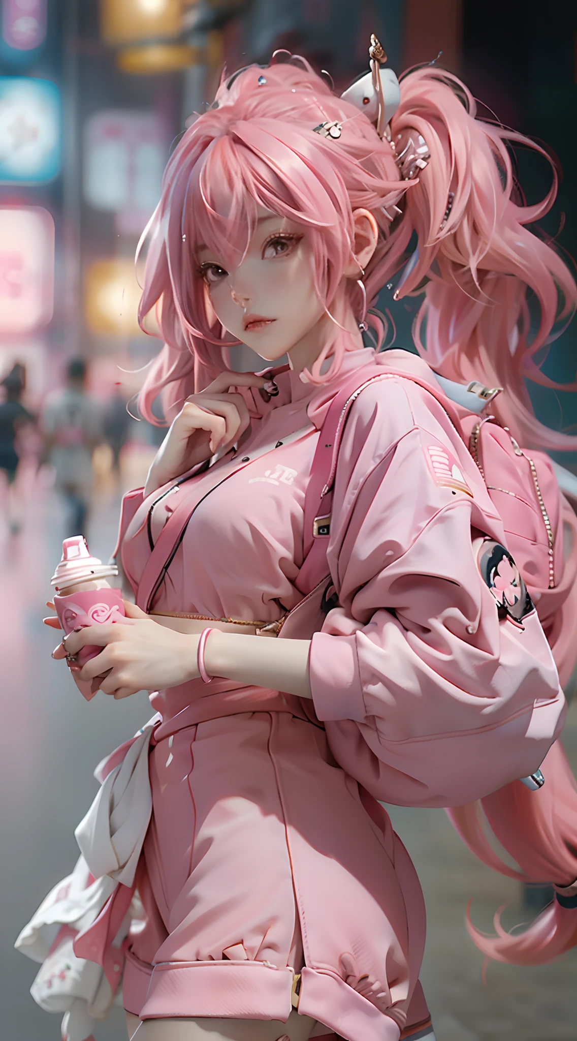 pink hair