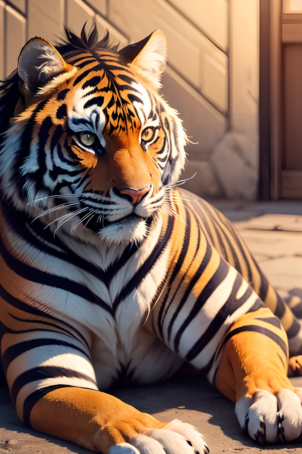 tigre jogando xadrez