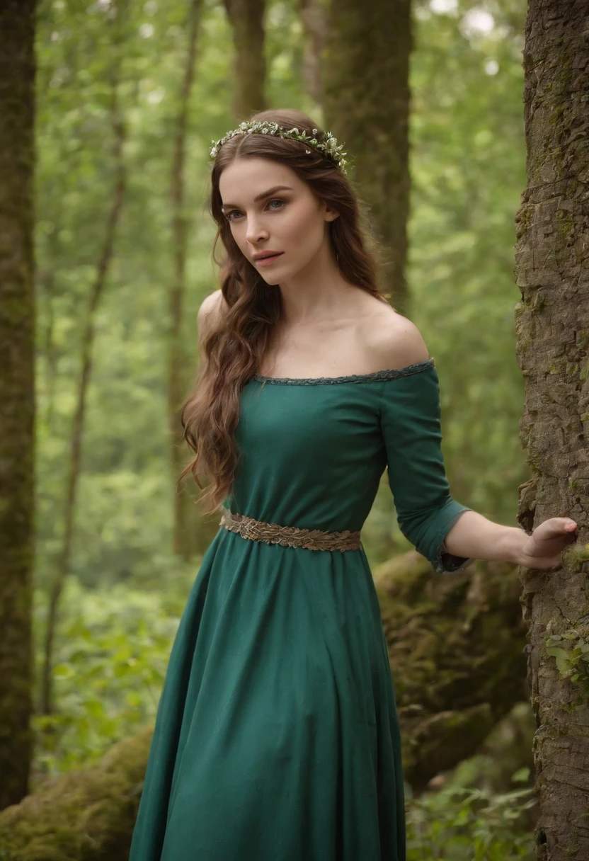 (((uma ferida avermelhada profunda atravessa sua bochecha esquerda))) tez justa, mulher em torno de 19 anos, cabelos brancos naturais, olhos verdes distintos, vestindo kohl, slender and graceful, Beautiful, luz de velas em um ambiente medieval, Ultra sharp focus, tiro realista, roupas femininas medievais, cores tetradicas (cicatriz:1.4)