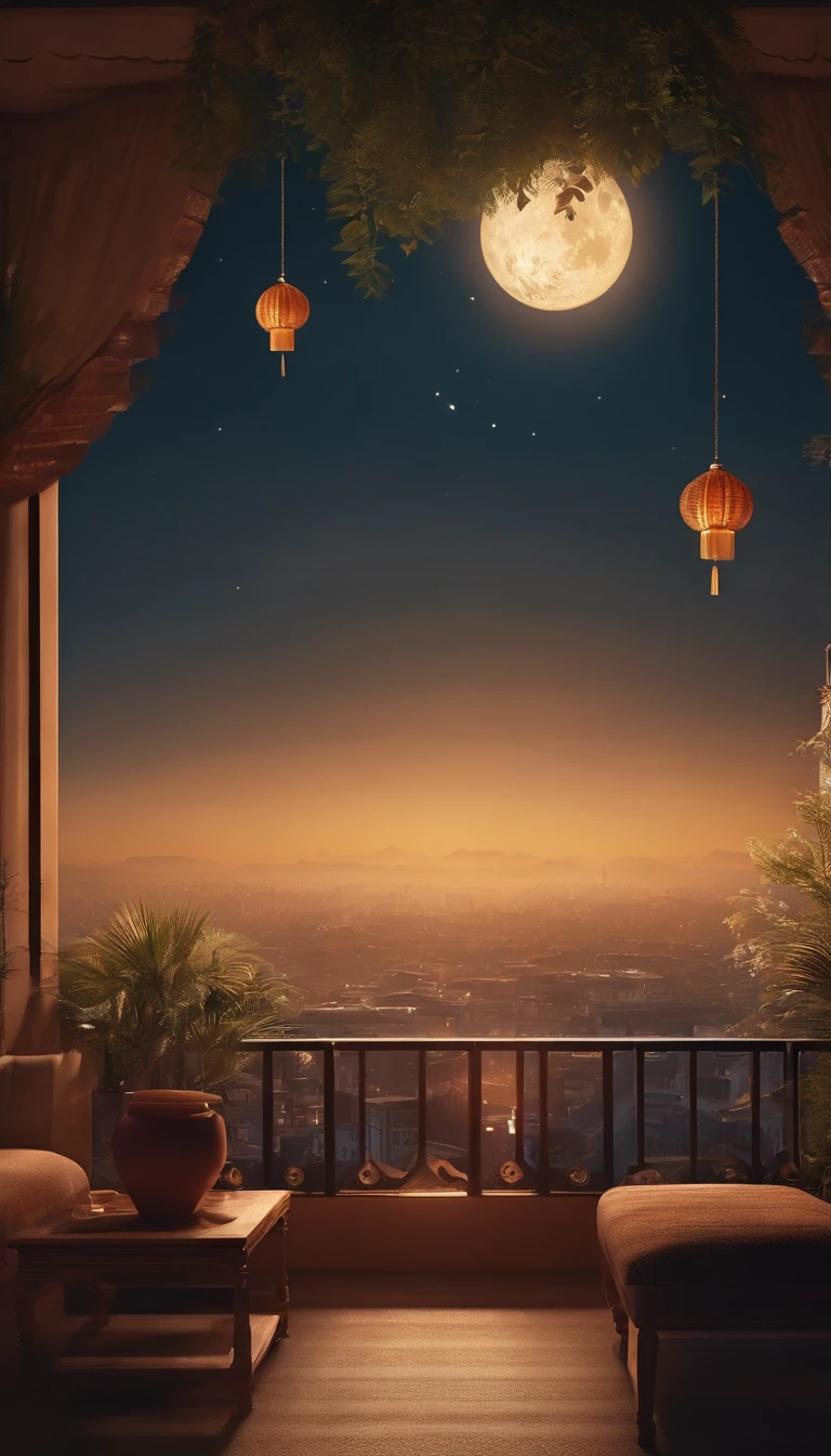 4K,Graphic design,Commercial shooting, Shoot from a retro perspective,during night,Huge Full Moon,A small amount of smoke,Cans,A small amount of Cantonese egg yolk mooncakes, Mooncake size, poster for, Fresh style background, Attractive, photorealistic colors, Ultra HD,tmasterpiece,romanticism lain,Atmospheric perspective, Ray tracing, Minimalism, Ray tracing, Close-up, 8K, Super detail, ccurate, Best quality, hyper HD
