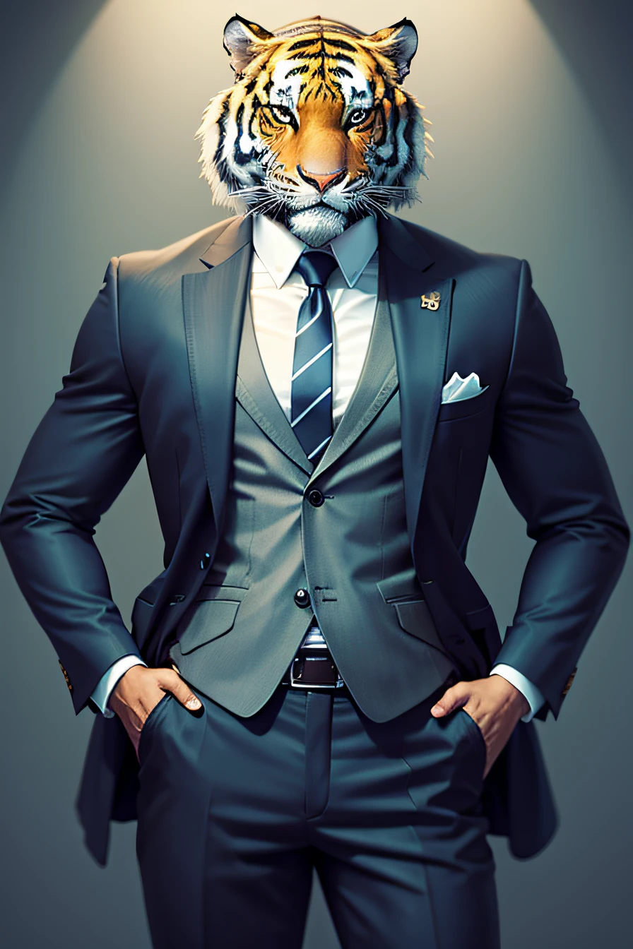 tiger in suit