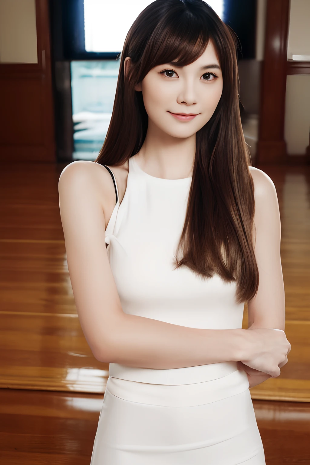1girll, (Original photo, Best quality), (((Shallow depth of field))), (Realistic medium size, Photographic realism: 1.3), Masterpiece, an extremely delicate and beautiful one, Extremely detailed, CG, uniform, 2k wallpapers, Stunning appearance, Fine details, subtle smiling, Extremely detailed CG uniform 8k wallpaper, hugefilesize, Super super detailed, Super high resolution , Absurd, Soft lighting Next, (((Long hair : 1.3), short length bangs, Jet black hair, Floating hair NovaFrogStyle)), Beautiful detailed girl, Highly detailed fingers, Extremely detailed eyes and face, Beautifully detailed nose, Beautifully detailed eyes, Longer eyelashes, light in face, Audience, (Closed mouth: 1.2), Grow long hair, Cute breasts, Young age, Mature face, (full bodyesbian: 1.3), ((and sexy)), Realistic face, Realistic body, Slim body proportions, Beautiful slender thighs, Legs spread,比基尼,(nsfw),xiaokui