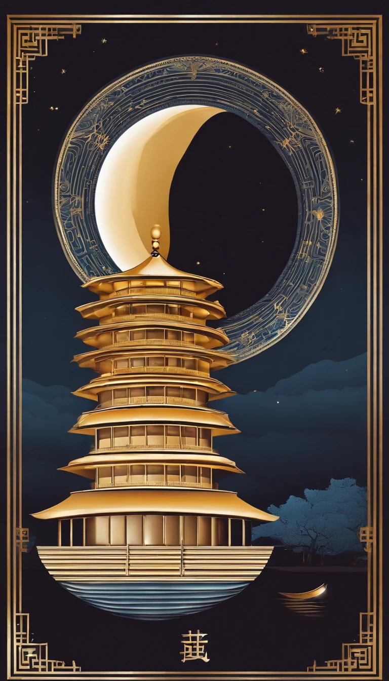 4K，Tiananmen，Graphic design，Geometric composition，during night，Huge Full Moon，A small amount of smoke，Cans，A small amount of Cantonese egg yolk mooncakes, Mooncake size, poster for, Fresh style background, Attractive,Ultra HD，tmasterpiece，romanticism lain, Minimalism,  Close-up, 8K,ccurate, Best quality, hyper HD