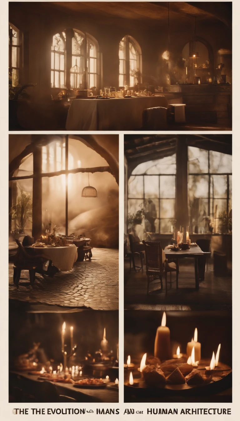 the evolution of the human diet, tools and architecture, influenced by the mastery of fire.