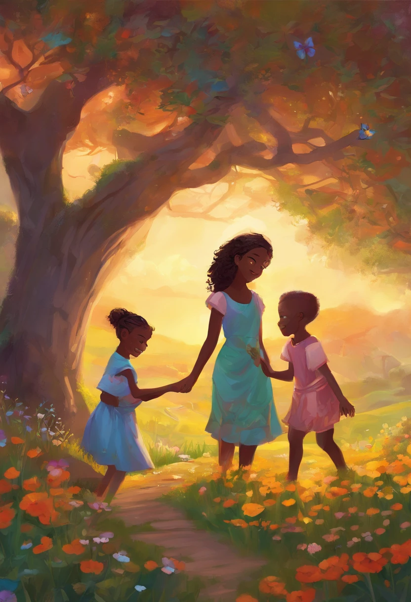 best quality, ultra-detalhado, piece of master, high resolution, papel de parede 8k, best quality, High,
((An African family)) An African family, portanto, Pai. Mother and children, brincando em um jardim, Quick Hands, 5 dedos, Detailed hand, A family with happy children, brincando juntos, [corpo inteiro) , (rosto detalhado), olhos detalhados, iris detailed, Children playing happily in the garden with their parents
