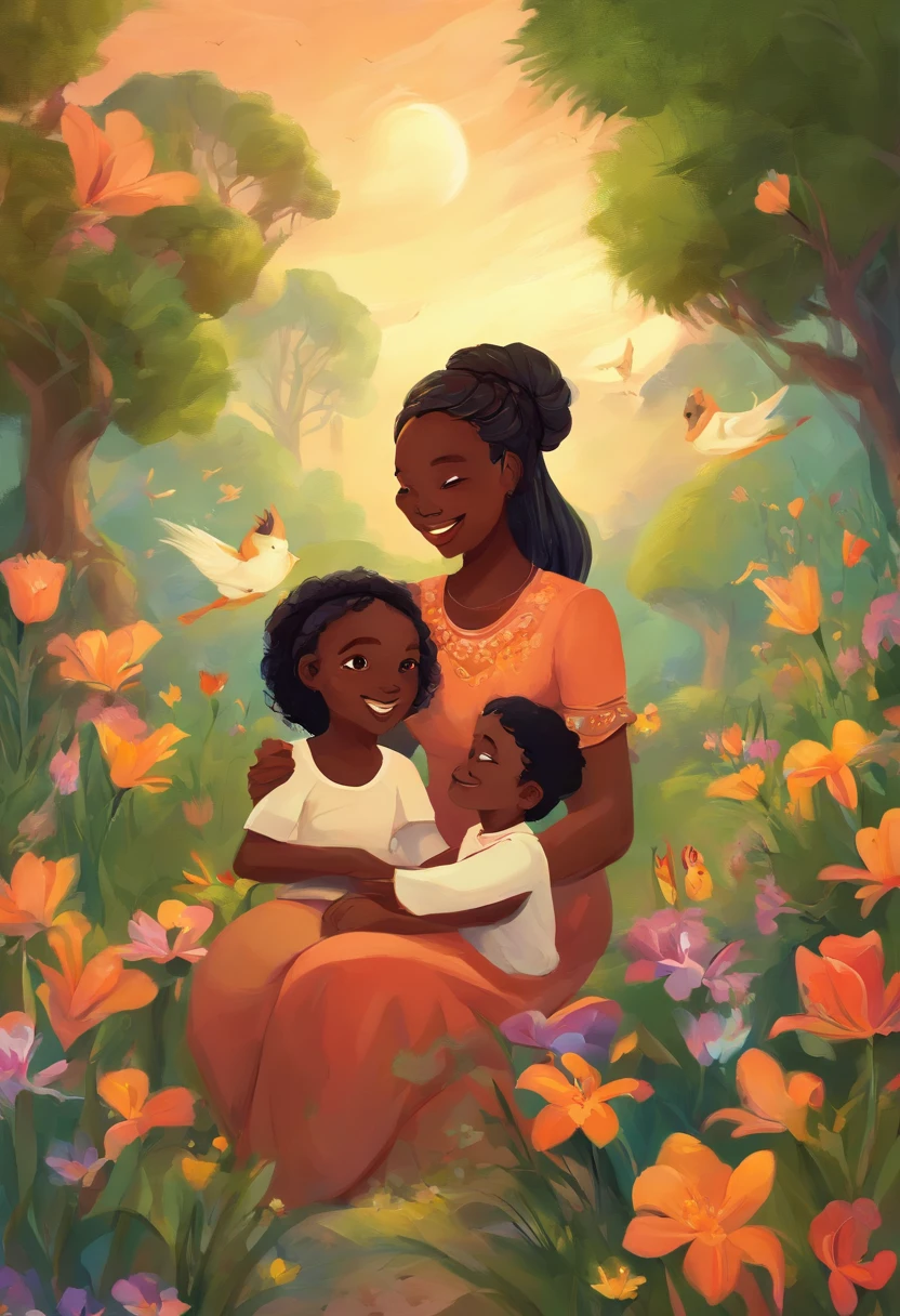 best quality, ultra-detalhado, piece of master, high resolution, papel de parede 8k, best quality, High,
((An African family)) An African family, portanto, Pai. Mother and children, brincando em um jardim, Quick Hands, 5 dedos, Detailed hand, A family with happy children, brincando juntos, [corpo inteiro) , (rosto detalhado), olhos detalhados, iris detailed, Children playing happily in the garden with their parents