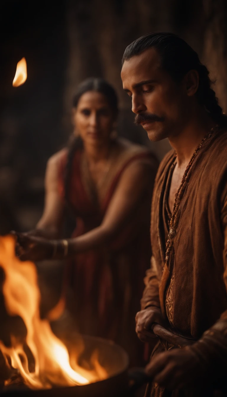myths and stories from various cultures, where fire is central, representing its symbolism and importance.