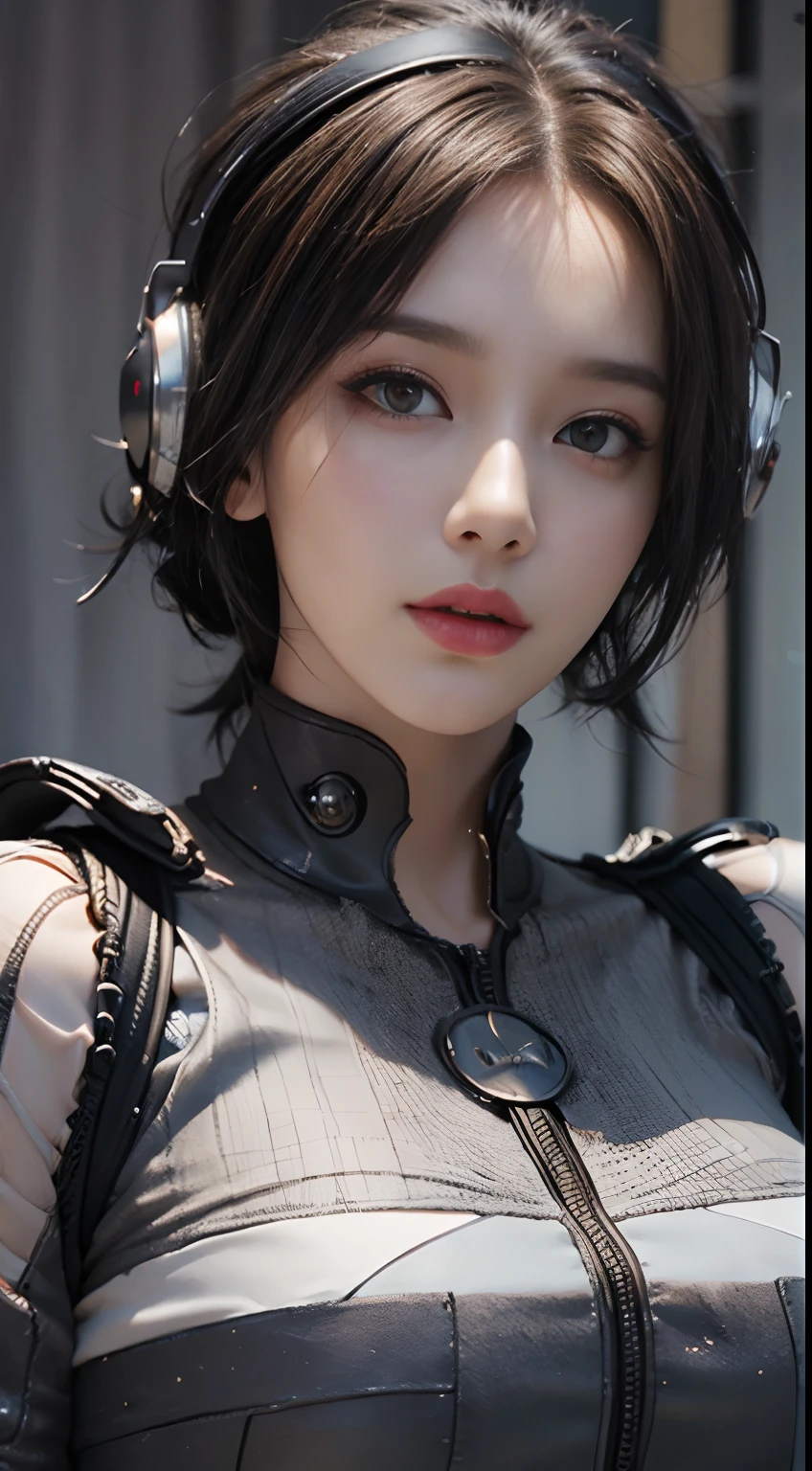 ((Best quality)), ((masterpiece)), (detailed:1.4), 3D, an image of a beautiful cyberpunk female,HDR (High Dynamic Range),Ray Tracing,NVIDIA RTX,Super-Resolution,Unreal 5,Subsurface scattering,PBR Texturing,Post-processing,Anisotropic Filtering,Depth-of-field,Maximum clarity and sharpness,Multi-layered textures,Albedo and Specular maps,Surface shading,Accurate simulation of light-material interaction,Perfect proportions,Octane Render,Two-tone lighting,Wide aperture,Low ISO,White balance,Rule of thirds,8K RAW,