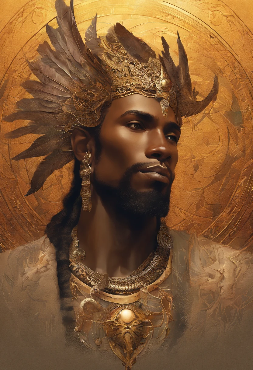 An 8K high-definition portrait of an African black man, anjo de 18 anos, de corpo inteiro, beleza do Deus Ebano, beleza de um deus, muito bonito ((Um homem africano negro, anjo)) A black angel man with several majestic wings, cabelos longos e cacheados, Deus do Mar, Deus do Oceano, Luthien, arte de deus, Deus da mitologia grega, Deus da Lua, Deus do amor e da paz, deus bonito, Mitologia do Deus da Terra, o deus Eros, Um retrato impressionante de um deus, Frank Kelly Freas, Estilo Karol Bak, ((beautiful face)), Ultra Definition, melhor qualidade, 32k ultra | | ||, Ultra HD | | |