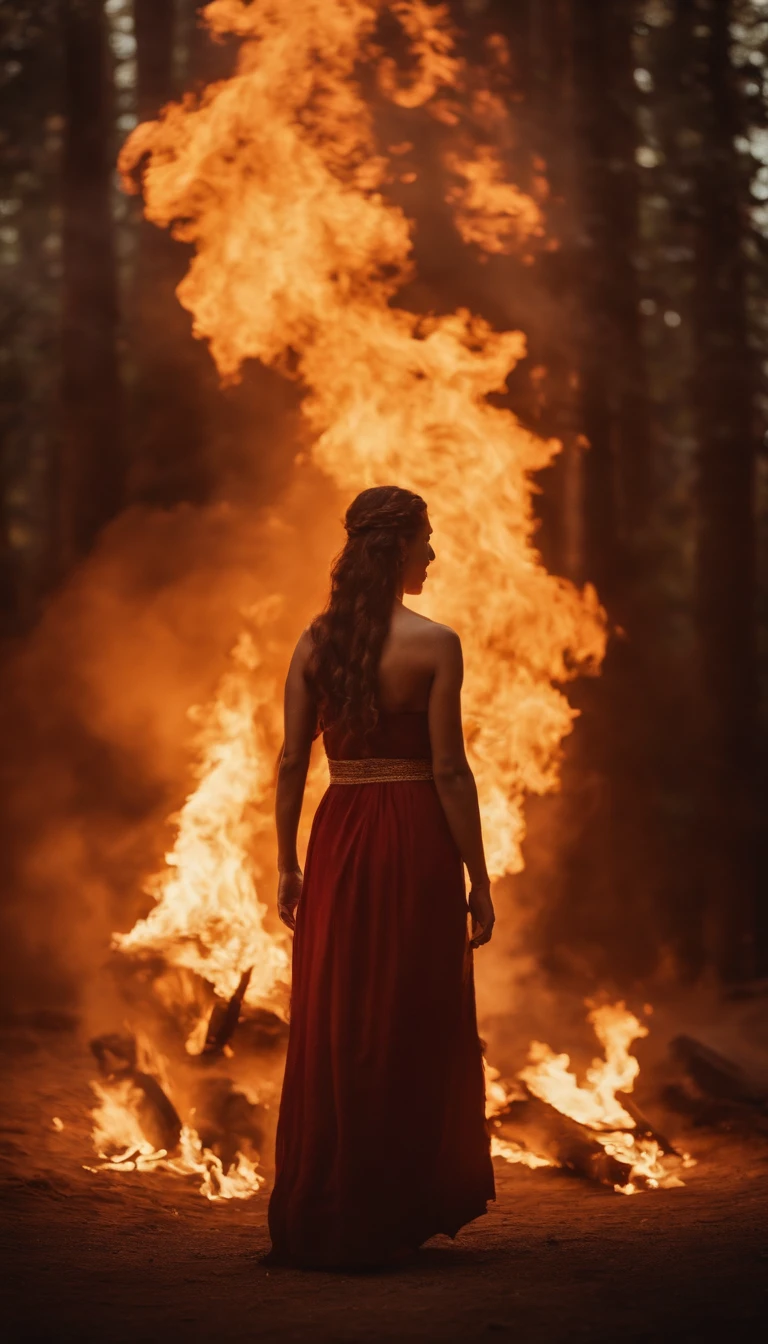 myths and stories from various cultures, where fire is central, representing its symbolism and importance.