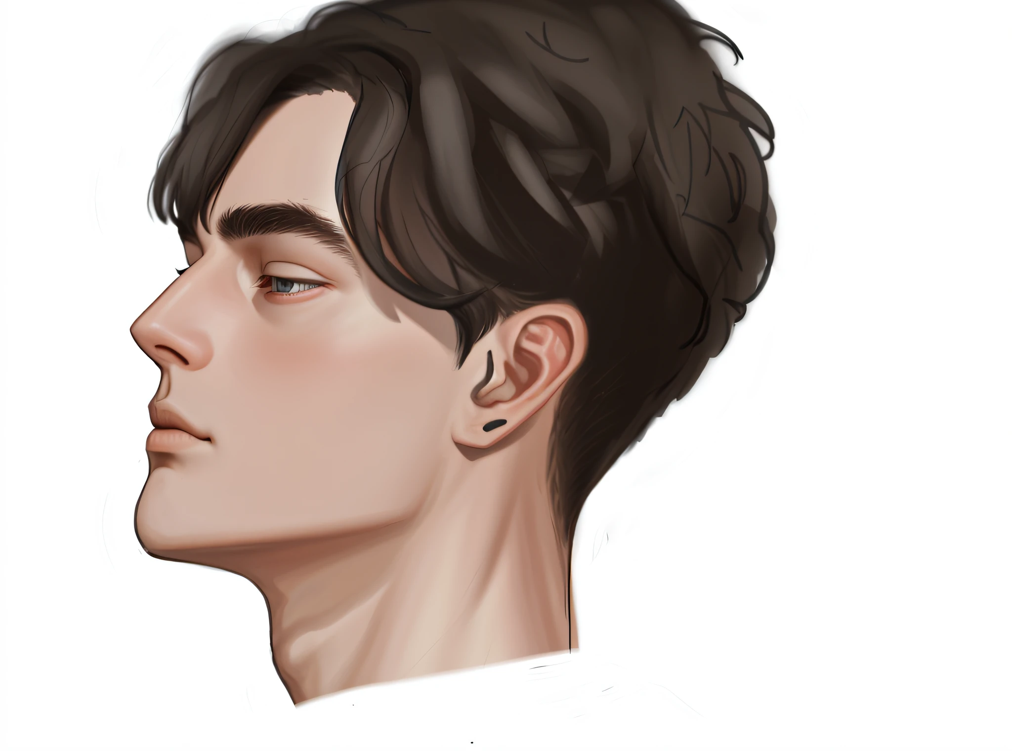 The male side face is ultra HD