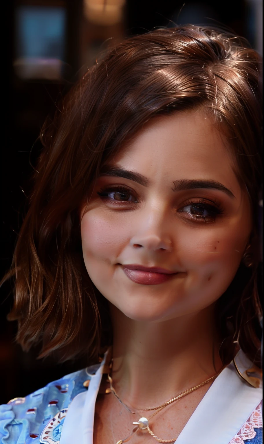 photo of Jenna Coleman as a sexy librarian, lunettes, extremely high quality RAW photograph, detailed background, complexe, Exquisite details and textures, highly detailed, ultra detailed photograph, warm lighting, ArtStation, 4K, mise au point nette, High resolution, detailed skin, detailled eyes, 8K UHD, DSLR, High quality, grain du film, Fujifilm XT3,
