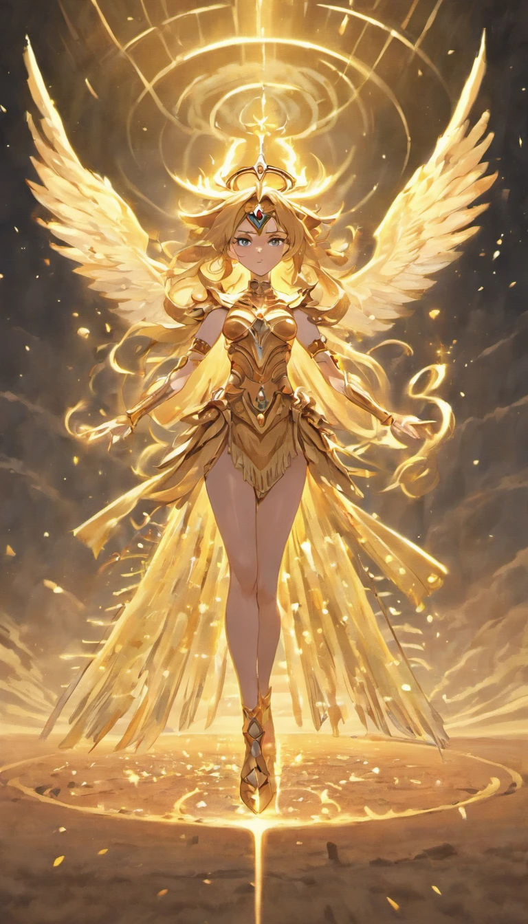 Saint Seiya, Goddess Athena, of the dangerous Sands of Mordor, as seen on Artstation, 4k, ultra realistic, trending on artstation, octane render, unreal engine, highly detailed,