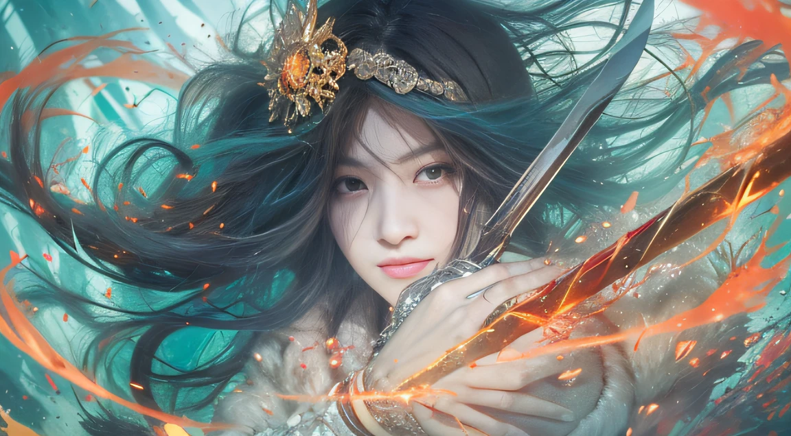 cyan colors,blue colors,enamel,agates,A flesh-colored world,Blood Girl 32K(tmasterpiece,k hd,Aoyama Pond,hyper HD,32K),I don't know if the lightning hit the hammer,Or the hammer emits lightning。 Kushina raised the sword of mercy in her right hand,A huge figure appeared in the clear sky behind him,A woman in a long white dress,Holding a big man in his left hand, Heavy shields,Hold the sword freely in your right hand,Long black hair with a smile,This face turned out to be a bit like a skewer,But the same smile,Kushina was very lovely and intimate,Giant Goddess Smile,There is a feeling of rejection。 Law is heaven and earth?! Lord Ghost God was finally not calm,The stands up,Turn to CC and say,My 40-meter knife has reached its first form? third。 onimous~Enough is enough!Where to put it? Studio。CC said,Threw away a strangely shaped rectangular metalwork。 Ghosts are elusive,Turned into smoke,Disappeared。 It seems that only a few seconds have passed,Ghosts appear in the air,Not in the ring,In the air next to the audience。 Look at it,anything? It's Oniyako。 Could it be a weapon in the hands of Lord Oniigami?????Too big。 Do you know,It was a forty-meter-long knife。 The ghost listened to the discussion of the people below,This is called complacency,Swing the forty-meter-long knife a few times,It attracted the screams of countless female disciples。 onimous~Forty-meter knife array!A life and death dilemma,The first formula~Intestinal fractures! I saw that the forty-meter big knife was divided into seven seven forty-nine transparent giant knives。。。。Insert into the middle of the ring and the audience,Wrap around the right center of the ring,It also protects viewers from real-time attacks,Don't delay watching。Ghosts are really kind,Fly and land on the handle of one of the knives,I'm not going back to the podium,with hands behind her back,Keep playing cool。 Still combine the double attack flying thunder teeth into one,Hold it with both hands,Raise straight above your head,edd