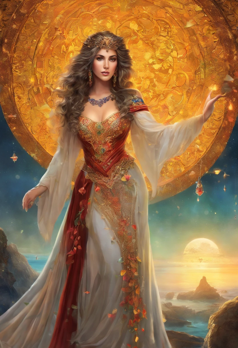 An 8K high-definition portrait of a beautiful gypsy woman, princesa persa, Deusa afrodite, uma deusa de beleza fenomenal, a mais bela das mulheres, mulher iraniana de estrema beleza,((tiro de todo o corpo)),(( com longos cabelos cacheados)), ((vestido longo vermelho e preto e detalhes em dourado )), mulher com magia cigana, ((uma bela cigana de cabelos cacheados, libidinosa)), In the background a beautiful landscape of Seville in Spain with full moon and sky with Milky Way, era vitoriana, uma Rainha bela e jovem, filmic grain, Ilford HP5, 80mmDeusa do Mar, Deusa do Oceano, Luthien, arte de deusa, Deusa da mitologia grega, Deusa da Lua, Deusa do amor e da paz, deusa bonito, Mitologia do Deusa da Terra, Um retrato impressionante de um deusa, Frank Kelly Freas, Estilo Karol Bak, ((beautiful face)), Ultra Definition, melhor qualidade, 32k ultra | | | | | | | | | | | | | | | | | | | | | | | | | | | | | | | | | | | | | | | | | | | | | | | | | | | | | | | | | | | | | | | | | | | | | | | | | | | | | | | | | | | | | |, Ultra HD | | | | | | | | | | | | | | | | | | | | | | | | | | | | | | | | | | | | | | | | | | | | | | | | | | | | | | | | | | | | | | | | | | | | | | | | | | | | | | | | | | | | | | | | | | | | | | | | | | | | | | | | | | | | |
