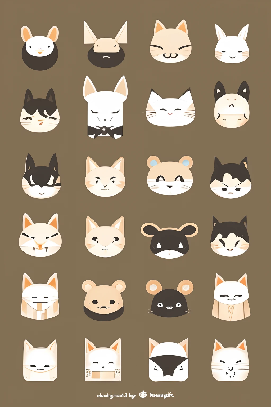 charicature、Tofu motif、simple、Flat design、Don't use gradients、cute little、hateful、take action、Accidentality、Charming、Be loved、Studio Ghibli style、Deformed、female pervert、bow ribbon、frontage、Mofumofu、personification、charicature、frontage