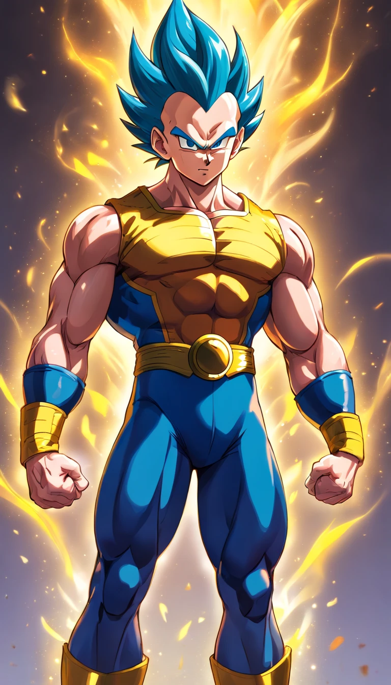 Obra prima, Goku merged with Wolverine, por Marvel, Goku misturado com wolverine, detalhes intrincados, melting, mulher pelada 8k, DSLR, cinematic, fitness, musculoso, com garras, cyberpunk, Uniform Fusion, amarelo, azul e vermelho.