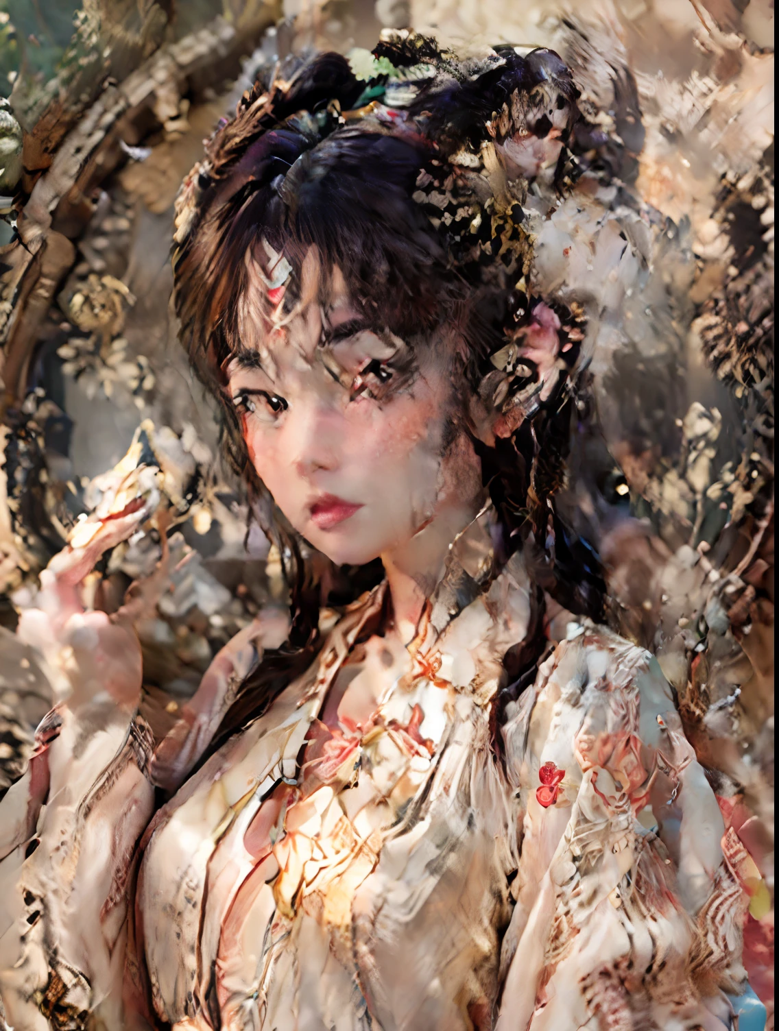 Synthwave goddess of fire, symmetrical face, artgerm, wlop, cgsociety, 8k resolution, detailed, octane —no blur, distortion —ar 2:3 --auto --s2