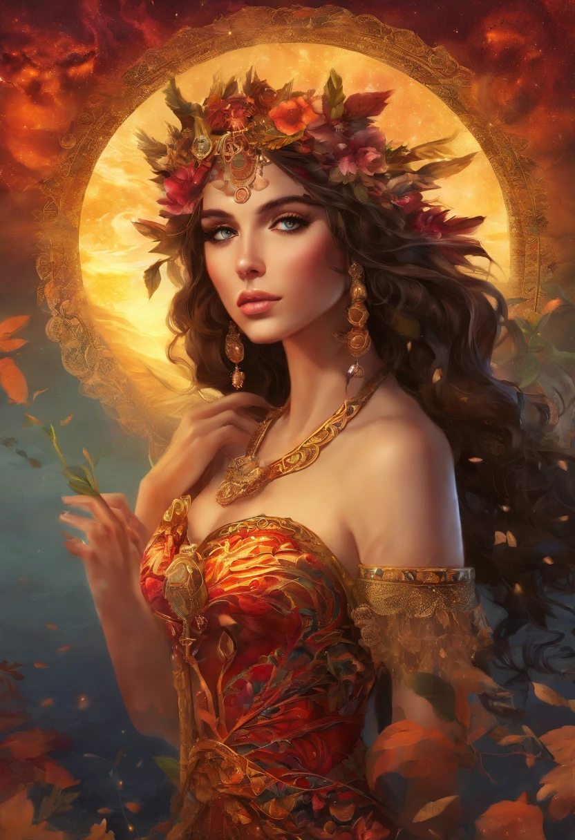 An 8K high-definition portrait of a beautiful gypsy woman, princesa persa, Deusa afrodite, uma deusa de beleza fenomenal, a mais bela das mulheres, mulher iraniana de estrema beleza,((tiro de todo o corpo)),(( com longos cabelos cacheados)), ((vestido longo vermelho e preto e detalhes em dourado )), mulher com magia cigana, ((uma bela cigana de cabelos cacheados, libidinosa)), In the background a beautiful landscape of Seville in Spain with full moon and sky with Milky Way, era vitoriana, uma Rainha bela e jovem, filmic grain, Ilford HP5, 80mmDeusa do Mar, Deusa do Oceano, Luthien, arte de deusa, Deusa da mitologia grega, Deusa da Lua, Deusa do amor e da paz, deusa bonito, Mitologia do Deusa da Terra, Um retrato impressionante de um deusa, Frank Kelly Freas, Estilo Karol Bak, ((beautiful face)), Ultra Definition, melhor qualidade, 32k ultra | | | | | | | | | | | | | | | | | | | | | | | | | | | | | | | | | | | | | | | | | | | | | | | | | | | | | | | | | | | | | | | | | | | | | | | | | | | | | | | | | | | | | |, Ultra HD | | | | | | | | | | | | | | | | | | | | | | | | | | | | | | | | | | | | | | | | | | | | | | | | | | | | | | | | | | | | | | | | | | | | | | | | | | | | | | | | | | | | | | | | | | | | | | | | | | | | | | | | | | | | |