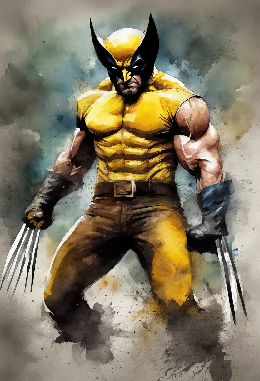 foto do wolverine da Marvel do lado de fora da cidade 17, chuvoso, rtx, octano, irreal