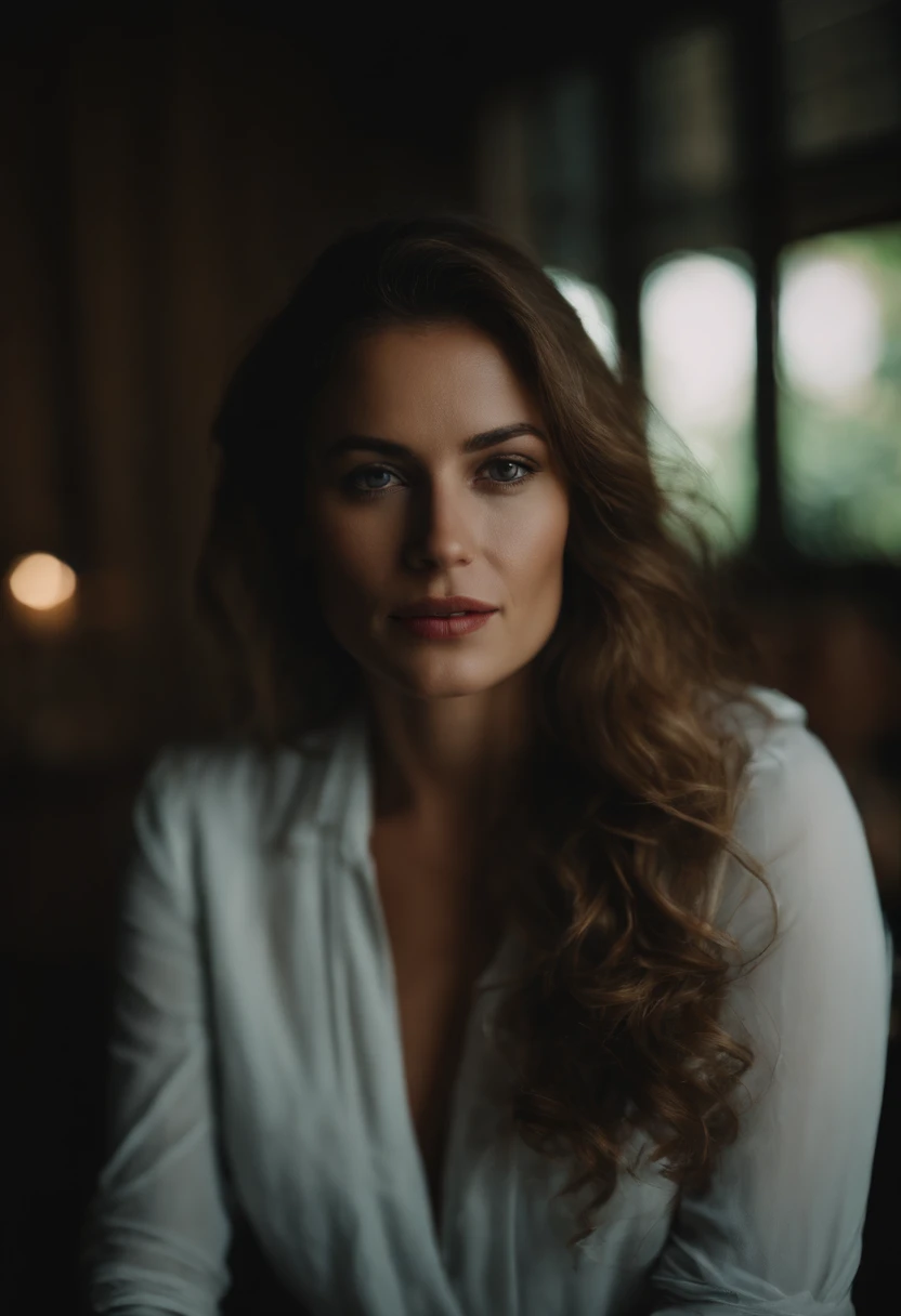 Retrato de mulher faze sexo