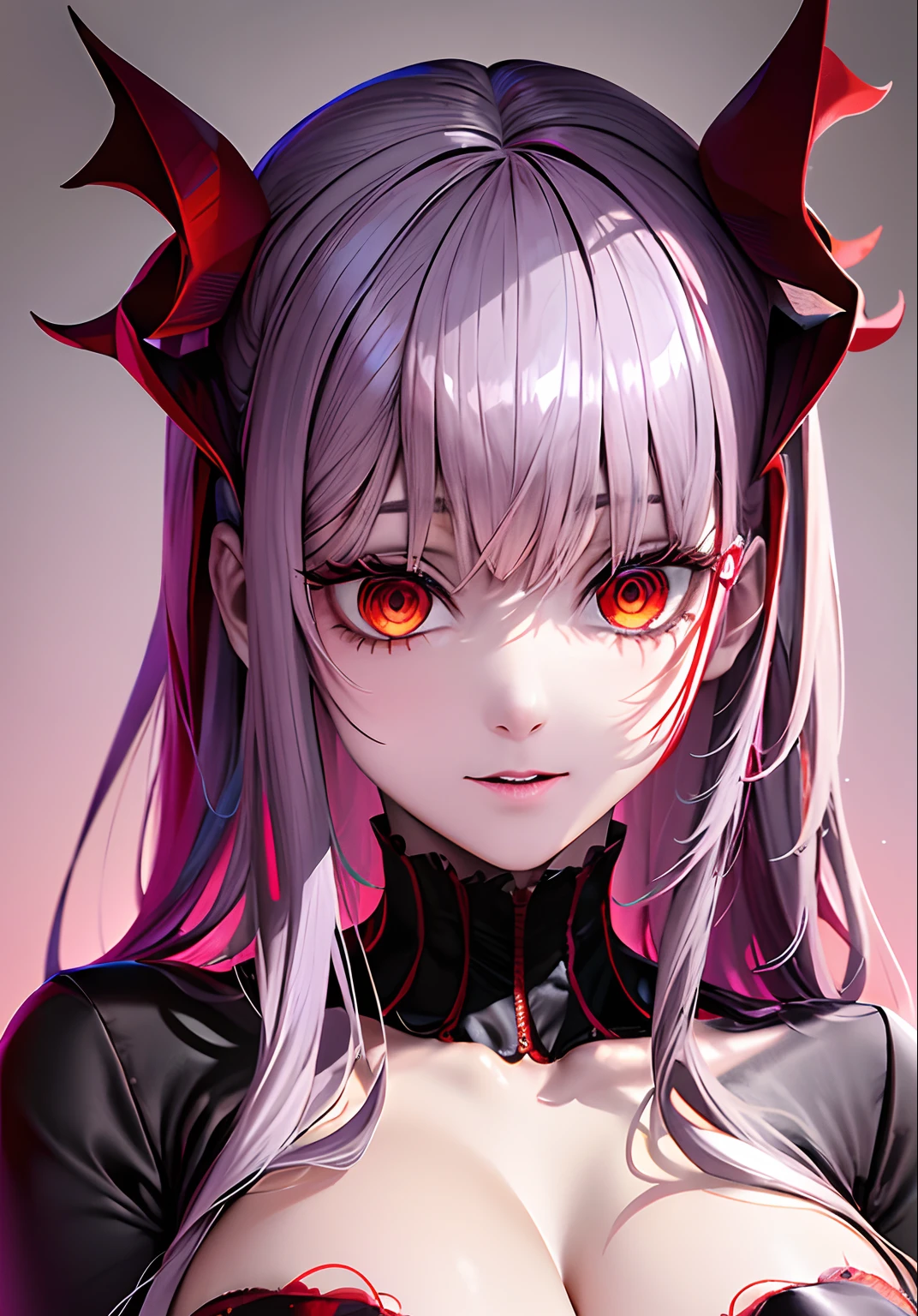Chica de anime con cuernos y una corona en la cabeza, Gapmoe Yandere Grimdark, con ojos rojos brillantes, Chica de anime demonio, Chica de anime Gothic Maiden, con ojos rojos brillantes, Retrato Gapmoe Yandere Grimdark, Chica monstruo de anime, Mejor fondo de pantalla de Anime 4K Konachan, Derretido, chica vampiro, Arte Zerochan, El vampiro