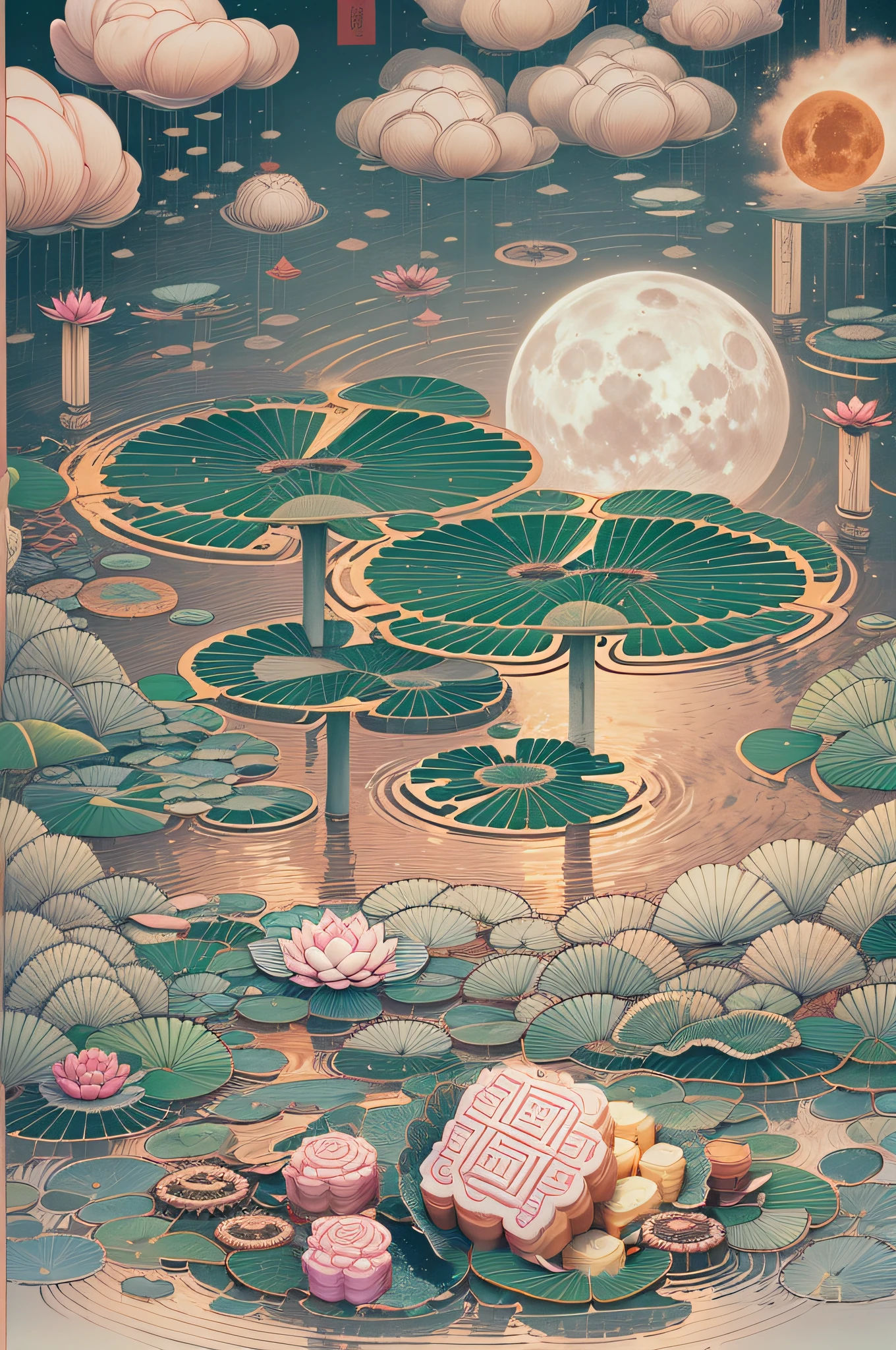 A wide variety of mooncakes