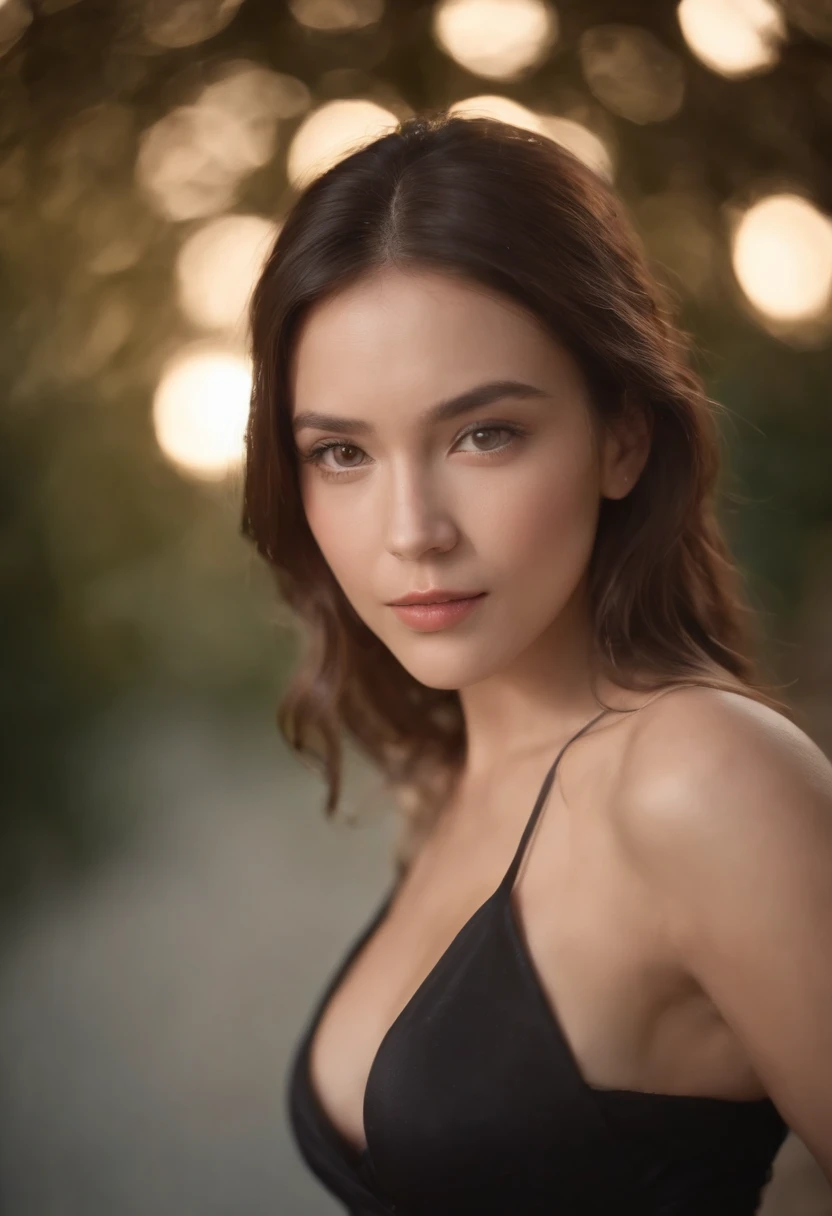Color grading film like a movie, Dramatic scenes, Photography, raw, masutepiece, ultra wide-angle, ultra fine photos, Best Quality, Ultra High Resolution, Photorealistic, Volumetric Lights, stunningly beautiful, Half body, Delicate face, Vibrant eyes, Raw photo,Saggy bust,