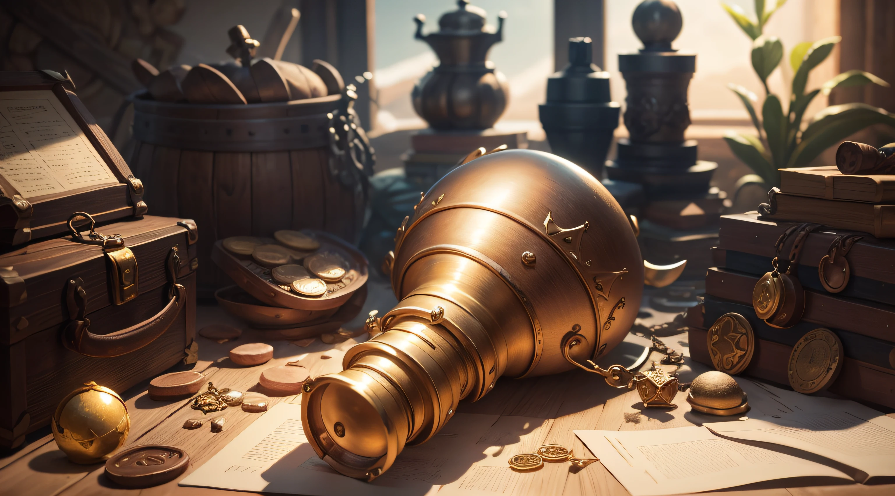 a huge amount of treasures