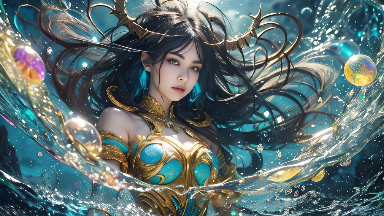 art similar to Alex Grey's art, lots of saturation in colors, woman, vortex, ultra realistic,colorful darkness,(level difference:1.8),(Paint colliding and splashing on the canvas),(depth of field),1girl's side face blends into it,(side face),open mouth,(liquid paint rainbow hair:1.1) made of paint and defies gravity,thick flowing,(paint splatter:1.3),Liquid state,stunningly beautiful, masterpiece, detailed background,ultra high quality model, ethereal background,abstract beauty, explosive volumetric, oil painting,heavy strokes,Romantic lighting,Sub-Surface Scatterring,lens 135mm,f1.8,glow,8k,high resolution, dreamy,ray tracing,hdr,god rays,black hair and gold and silver and bronze decoration, mandala and flower tattoos on the naked body, visible beautiful pubic area, pink nipples, small breasts in the view, full body, Sakimichan art, oriental mandala tattoo, fractal background, silver and gold and bronze spirit, floating ancient clock, ancient lamp, faint smile, roman column, ancient temple,multicolored sea waves, full body, sea goddess rising from water and waves,, beautiful girl closeup view,, Belinda, blonde brown hair, dappled sunlight, luminescent glow orange cyan liquid lamp, liquid splash art, sky with storm and a psychedelic nebula silhouette, tribal, wide angle shot, red, green, brown, luminescent glow colors liquid, digital painting, by Koos Roos art, sharp focus, studio shot, intricate detail, effect splash, small bubbles floating, highly detailed, sharp focus, studio shot, intricate detail, highly detailed, by Koos Roos, multicolored ocean, psychedelic moving waves, long hair fused into multicolored sea waves, light lantern, lamp and antique clock, ((giant clam with pearls)), water-soaked skin and clothing, mujer desnuda, nalgas grandes, dama desnuda,